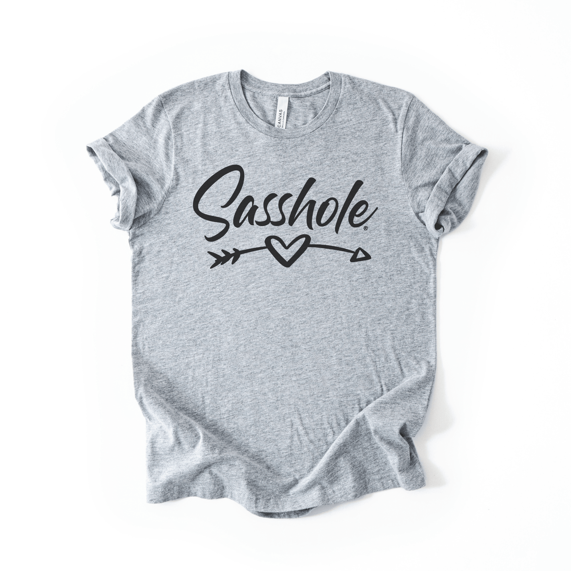 Image of Sasshole® Heart Arrow – Women’s Graphic Tee | Signature Sassy Shirt - Funny Graphic Tee by Sasshole® Clothing