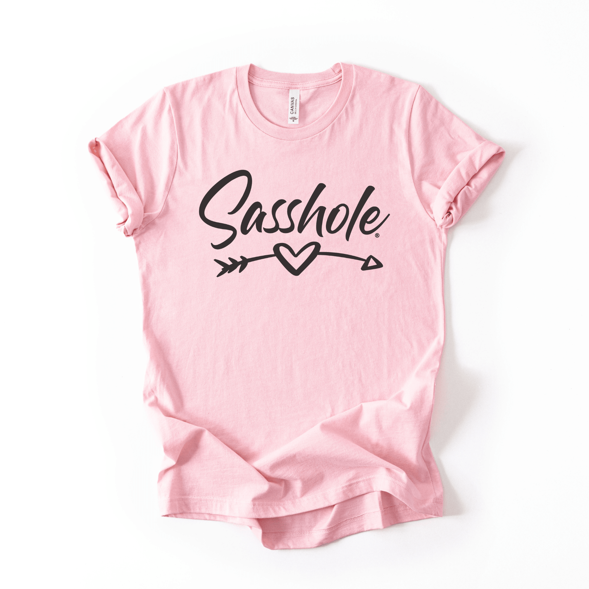 Image of Sasshole® Heart Arrow – Women’s Graphic Tee | Signature Sassy Shirt - Funny Graphic Tee by Sasshole® Clothing