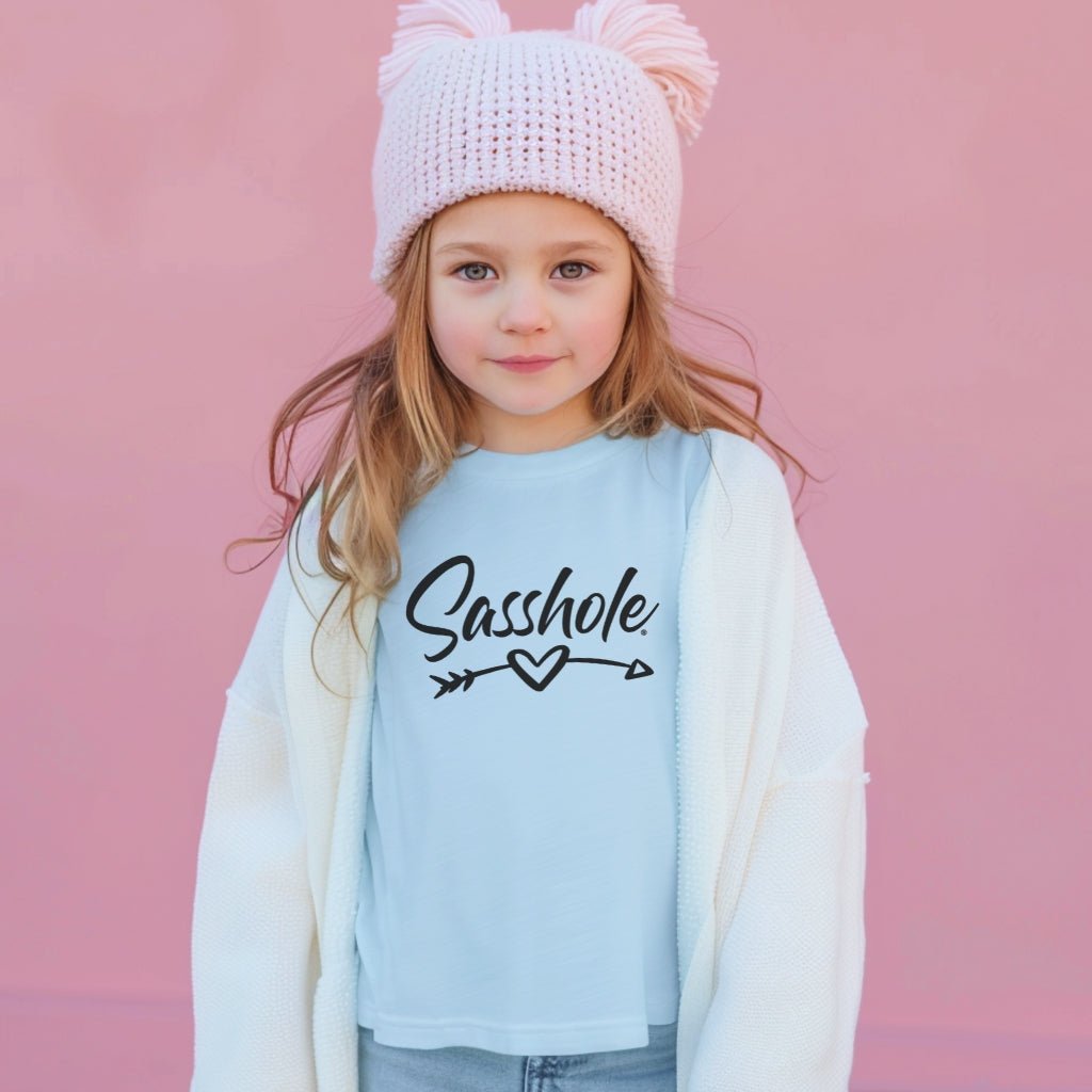 Image of Sasshole Heart & Arrow – Youth T-Shirt | Cute Sassy Graphic Tee | Sasshole® - Funny Graphic Tee by Sasshole® Clothing