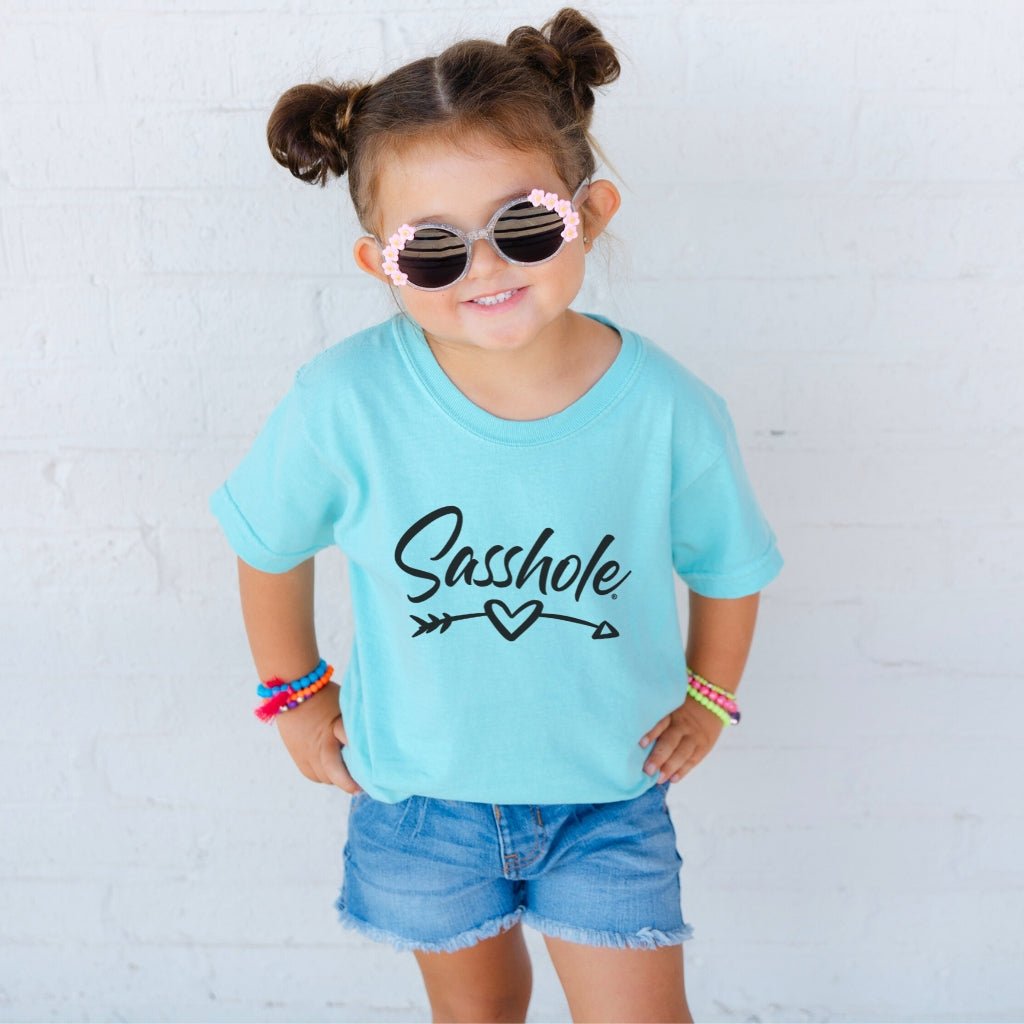 Sasshole Heart & Arrow – Youth T-Shirt | Cute Sassy Graphic Tee | Sasshole® - Funny Graphic Tee by Sasshole® Clothing