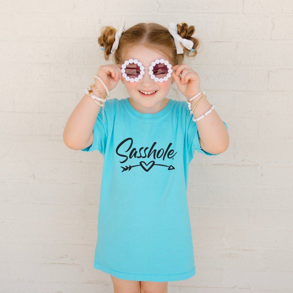Image of Sasshole Heart & Arrow – Youth T-Shirt | Cute Sassy Graphic Tee | Sasshole® - Funny Graphic Tee by Sasshole® Clothing