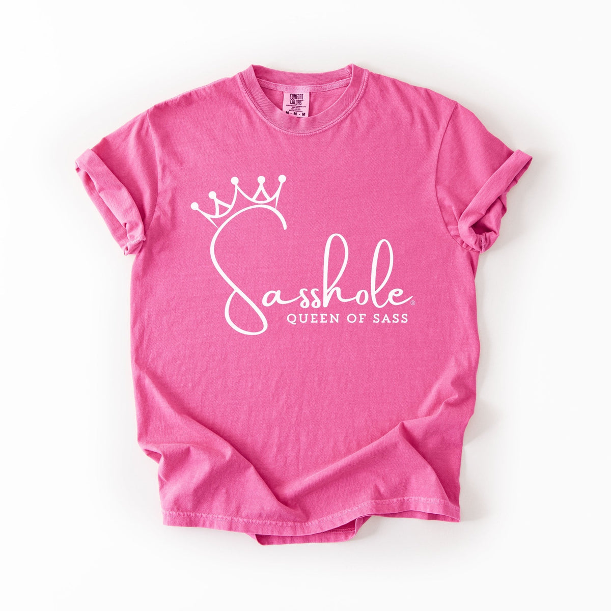 Sasshole Queen of Sass – Funny Women’s Relaxed Fit Graphic Tee | Sasshole® - Funny Graphic Tee by Sasshole® Clothing