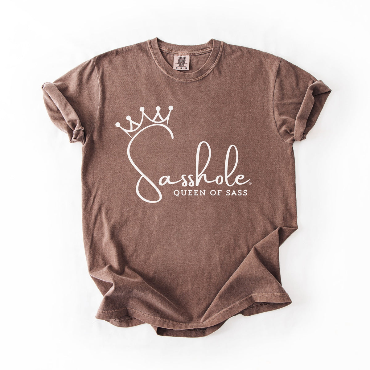 Sasshole Queen of Sass – Funny Women’s Relaxed Fit Graphic Tee | Sasshole® - Funny Graphic Tee by Sasshole® Clothing