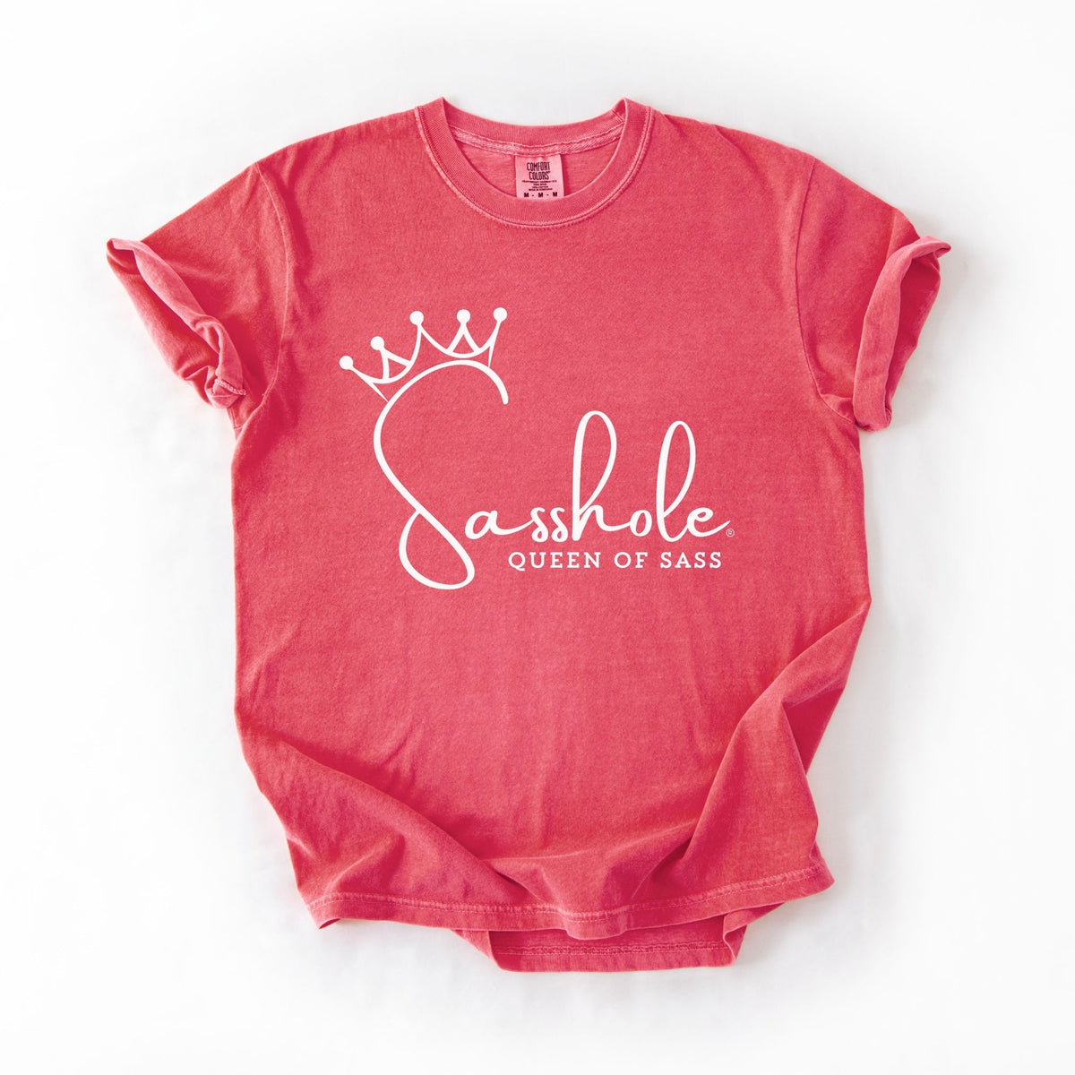 Sasshole Queen of Sass – Funny Women’s Relaxed Fit Graphic Tee | Sasshole® - Funny Graphic Tee by Sasshole® Clothing