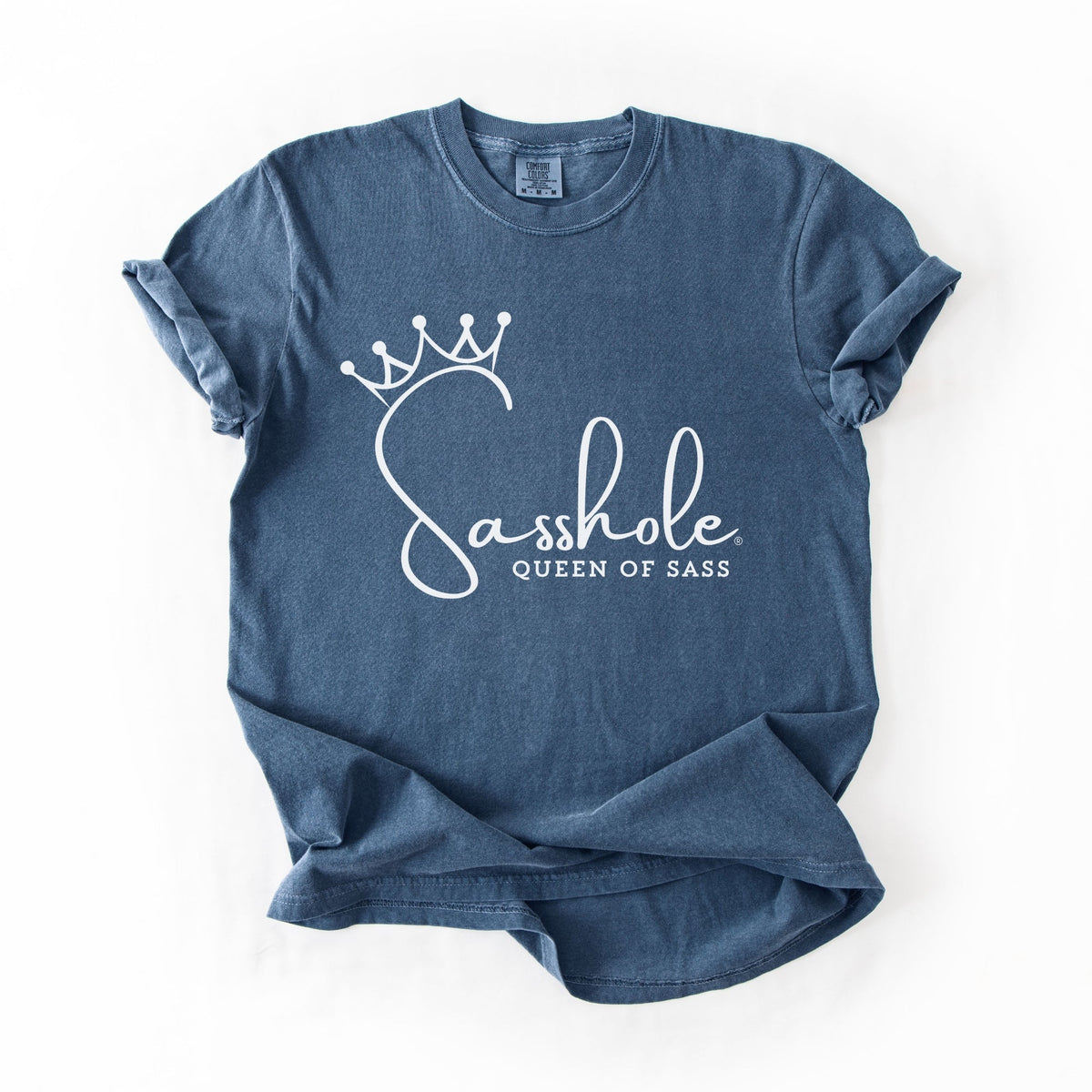 Sasshole Queen of Sass – Funny Women’s Relaxed Fit Graphic Tee | Sasshole® - Funny Graphic Tee by Sasshole® Clothing