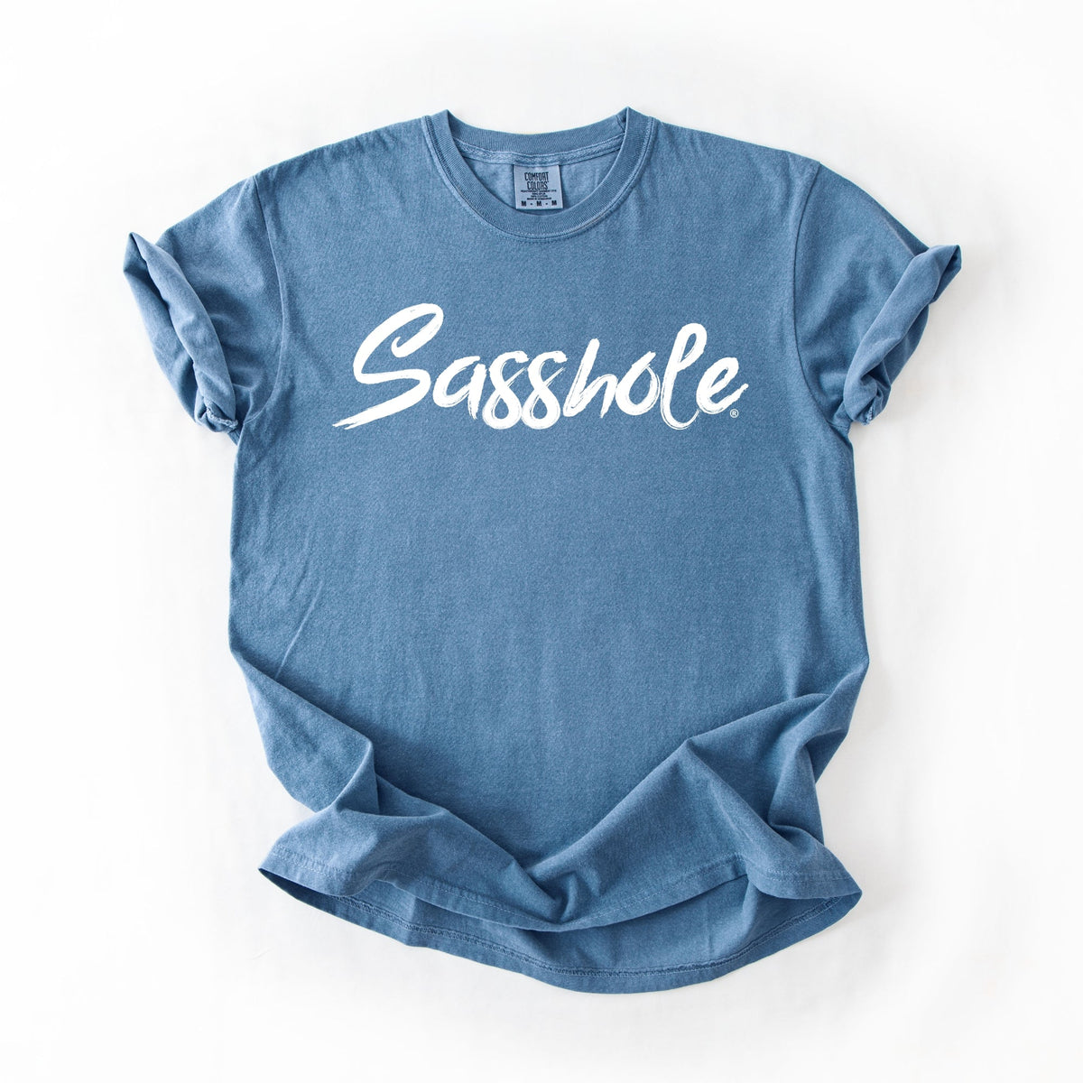 Sasshole® Script Logo Tee – Women’s Graphic Shirt | Relaxed Fit Comfort Colors® - Funny Graphic Tee by Sasshole® Clothing