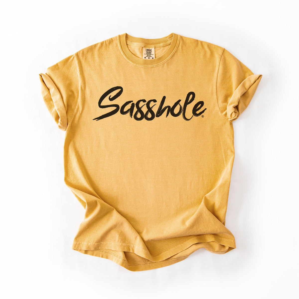 Sasshole® Script Logo Tee – Women’s Graphic Shirt | Relaxed Fit Comfort Colors® - Funny Graphic Tee by Sasshole® Clothing