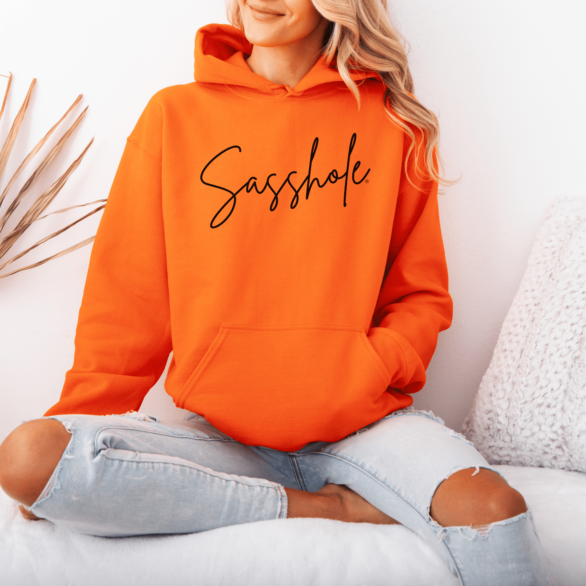 Image of Sasshole® Signature Hoodie: Chic Coziness Redefined - Funny Graphic Tee by Sasshole® Clothing