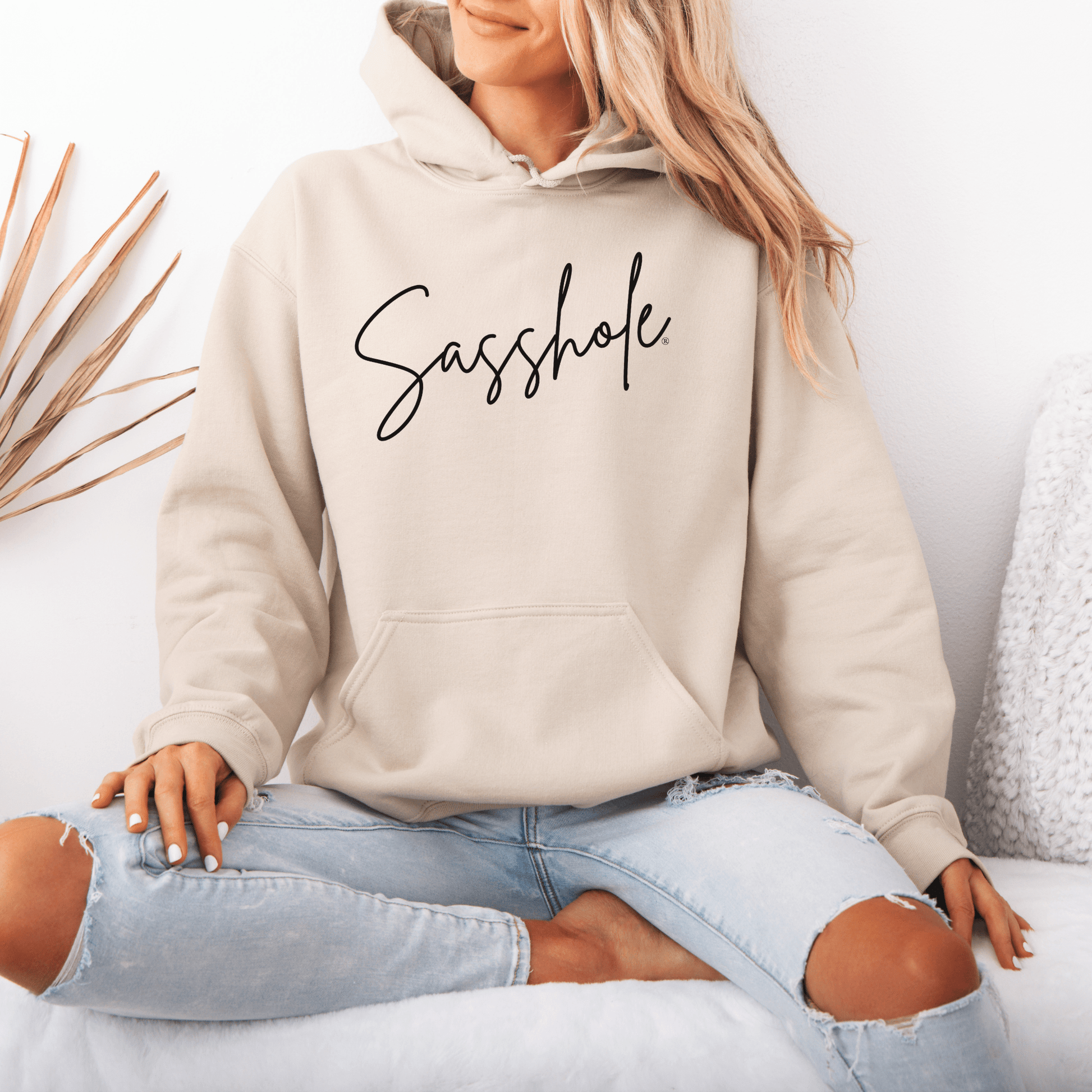 Sasshole® Signature Hoodie: Chic Coziness Redefined - Funny Graphic Tee by Sasshole® Clothing