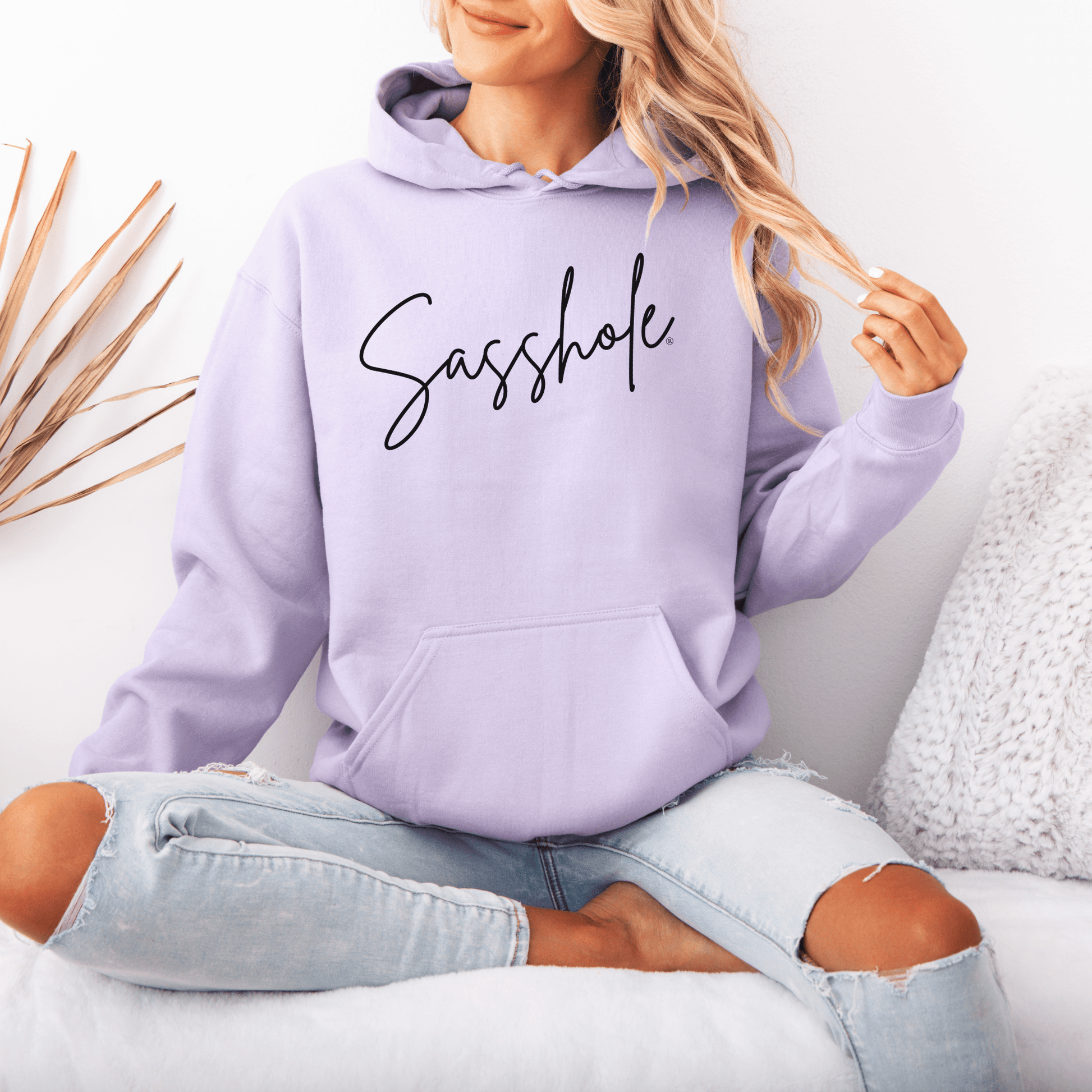 Sasshole® Signature Hoodie: Chic Coziness Redefined - Funny Graphic Tee by Sasshole® Clothing