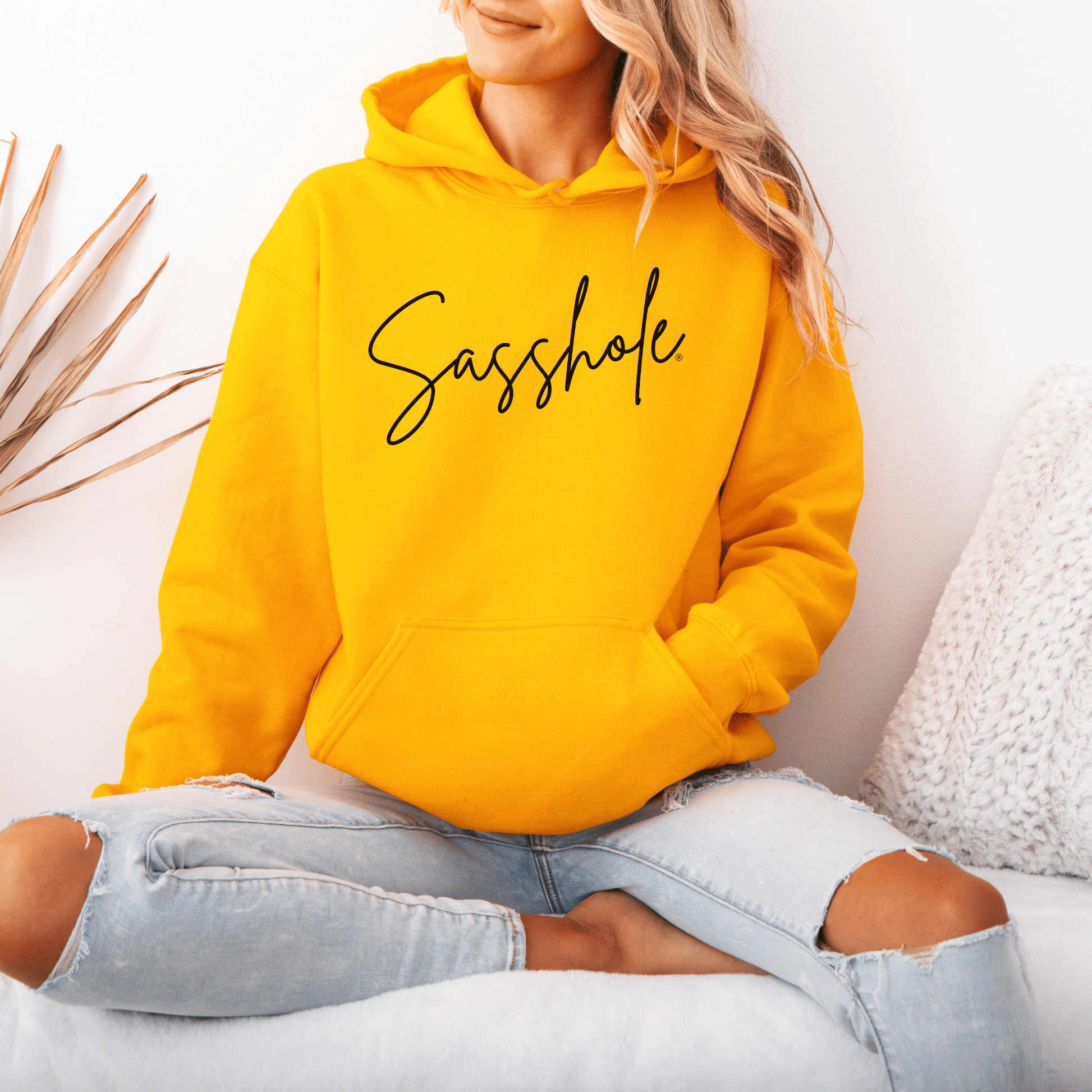 Sasshole® Signature Hoodie: Chic Coziness Redefined - Funny Graphic Tee by Sasshole® Clothing