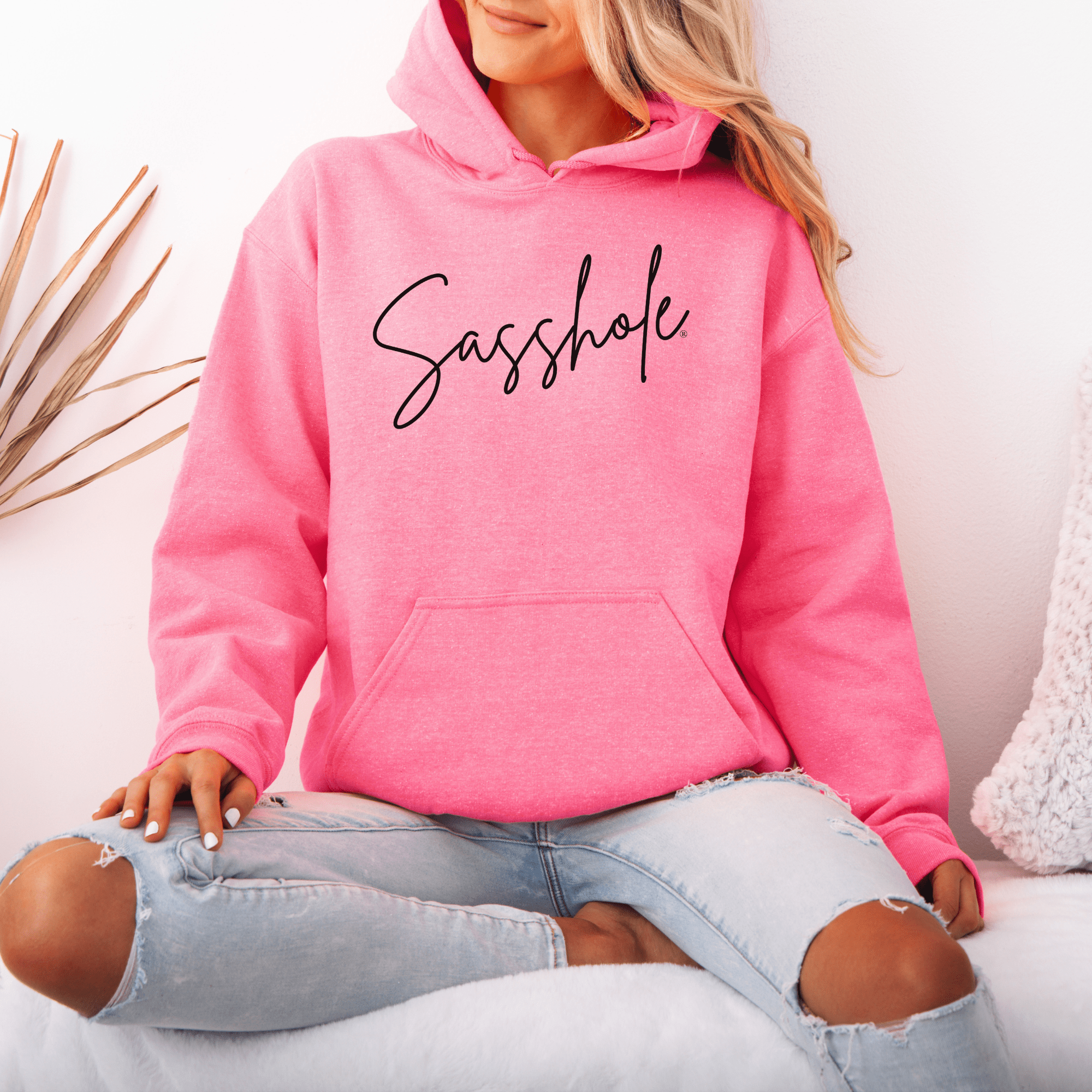 Image of Sasshole® Signature Hoodie: Chic Coziness Redefined - Funny Graphic Tee by Sasshole® Clothing