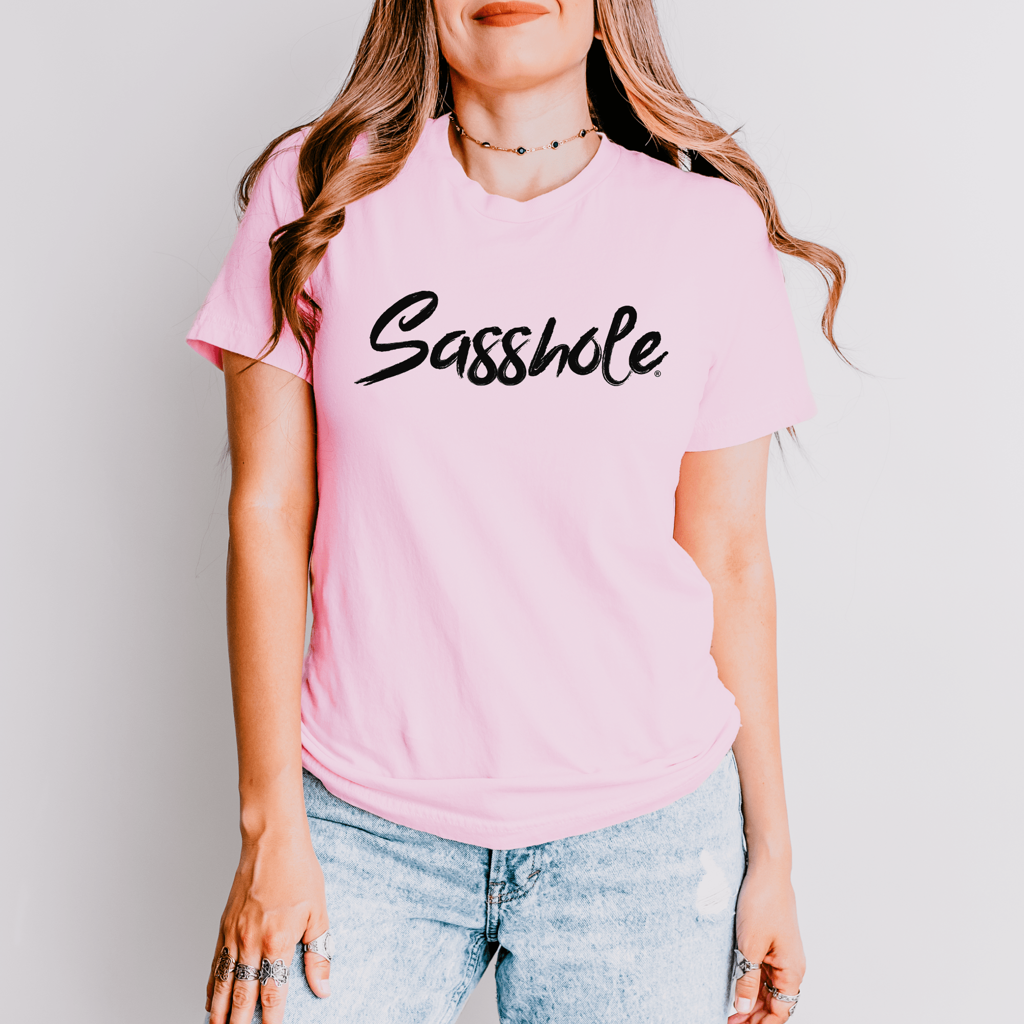 Image of Sasshole® Signature Women's T-Shirt: Simple, Bold, and Sassy - Funny Graphic Tee by Sasshole® Clothing
