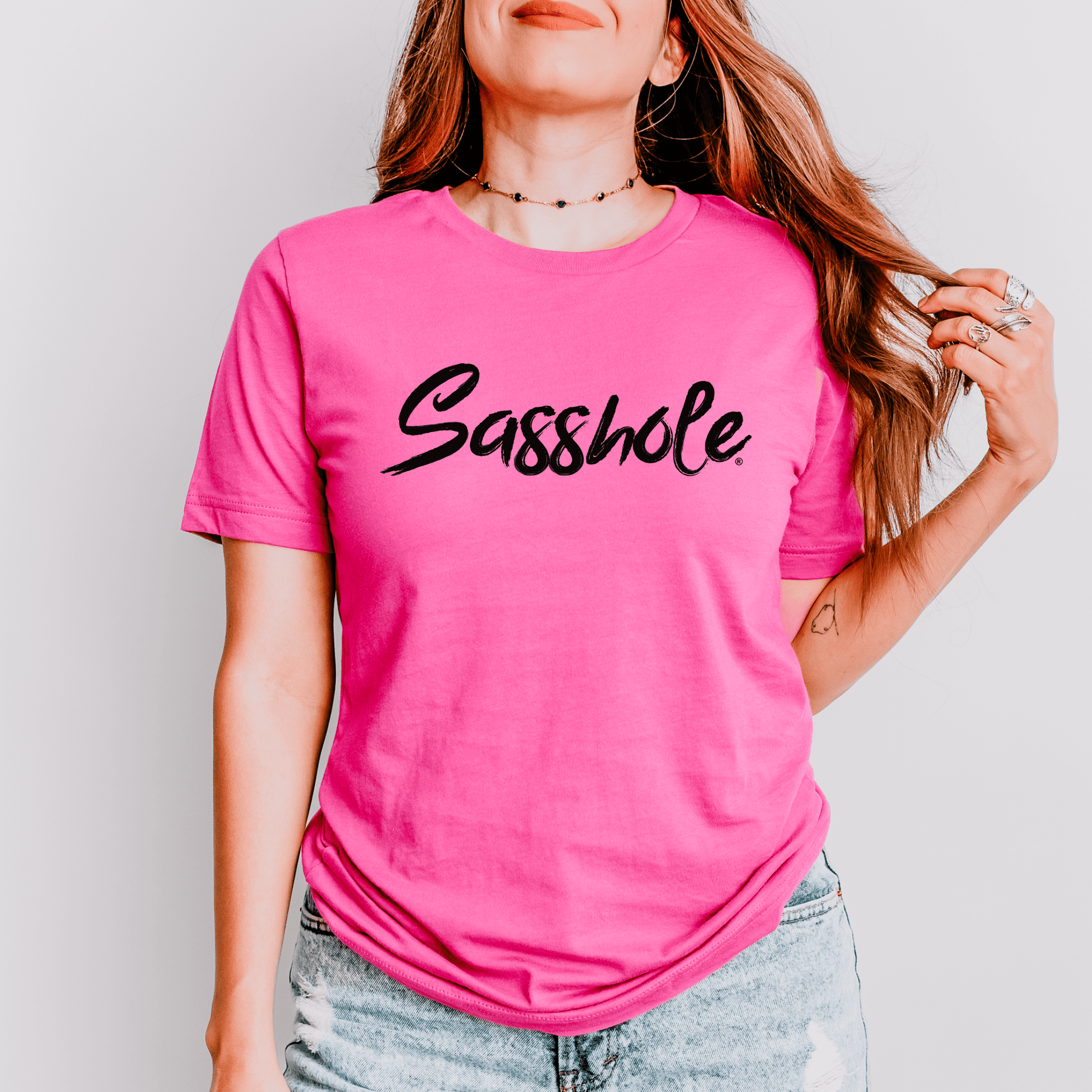 Sasshole® Signature Women's T-Shirt: Simple, Bold, and Sassy - Funny Graphic Tee by Sasshole® Clothing