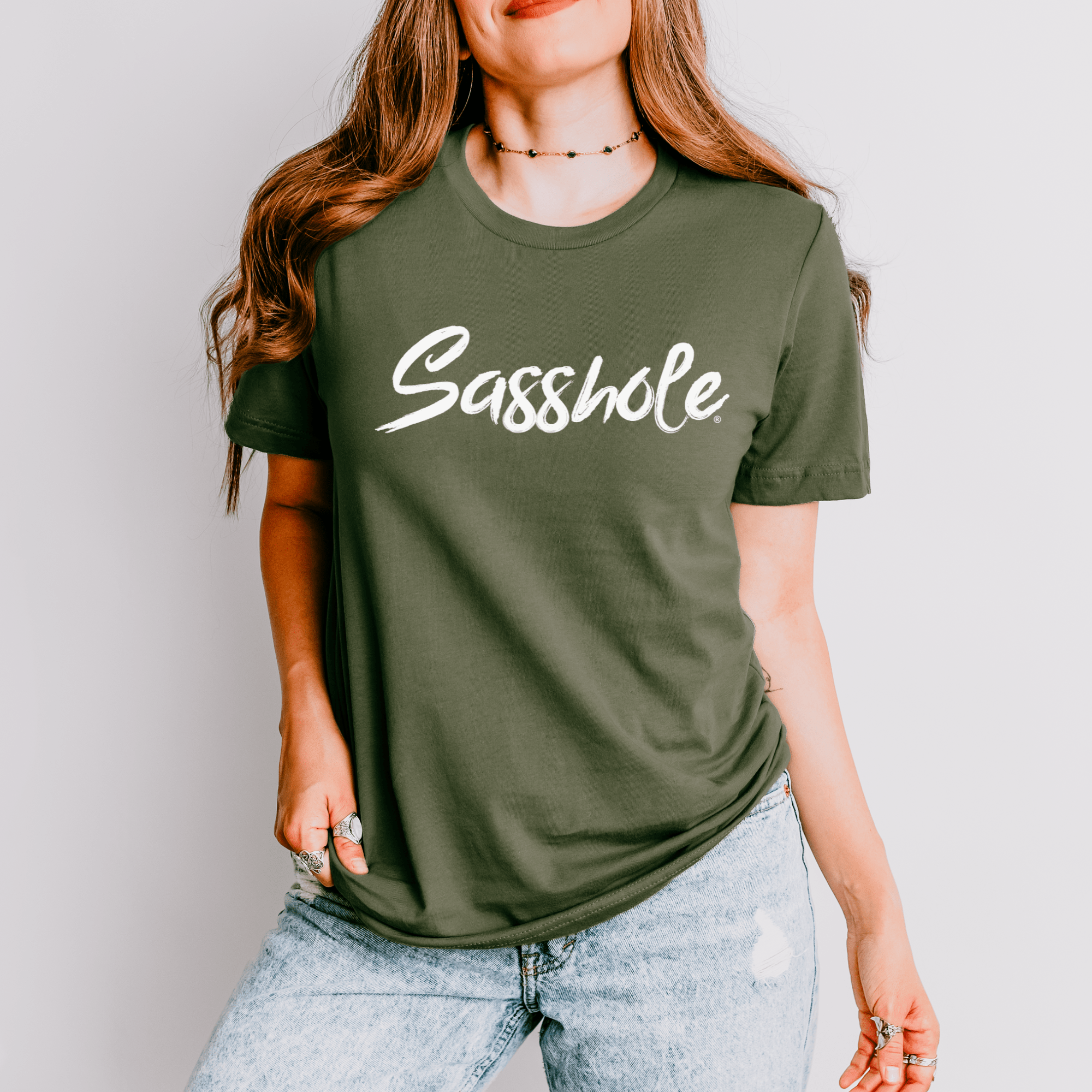 Sasshole® Signature Women's T-Shirt: Simple, Bold, and Sassy - Funny Graphic Tee by Sasshole® Clothing