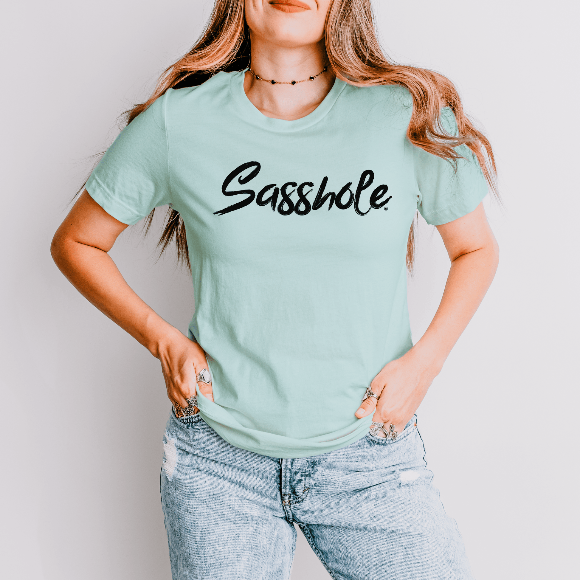 Sasshole® Signature Women's T-Shirt: Simple, Bold, and Sassy - Funny Graphic Tee by Sasshole® Clothing