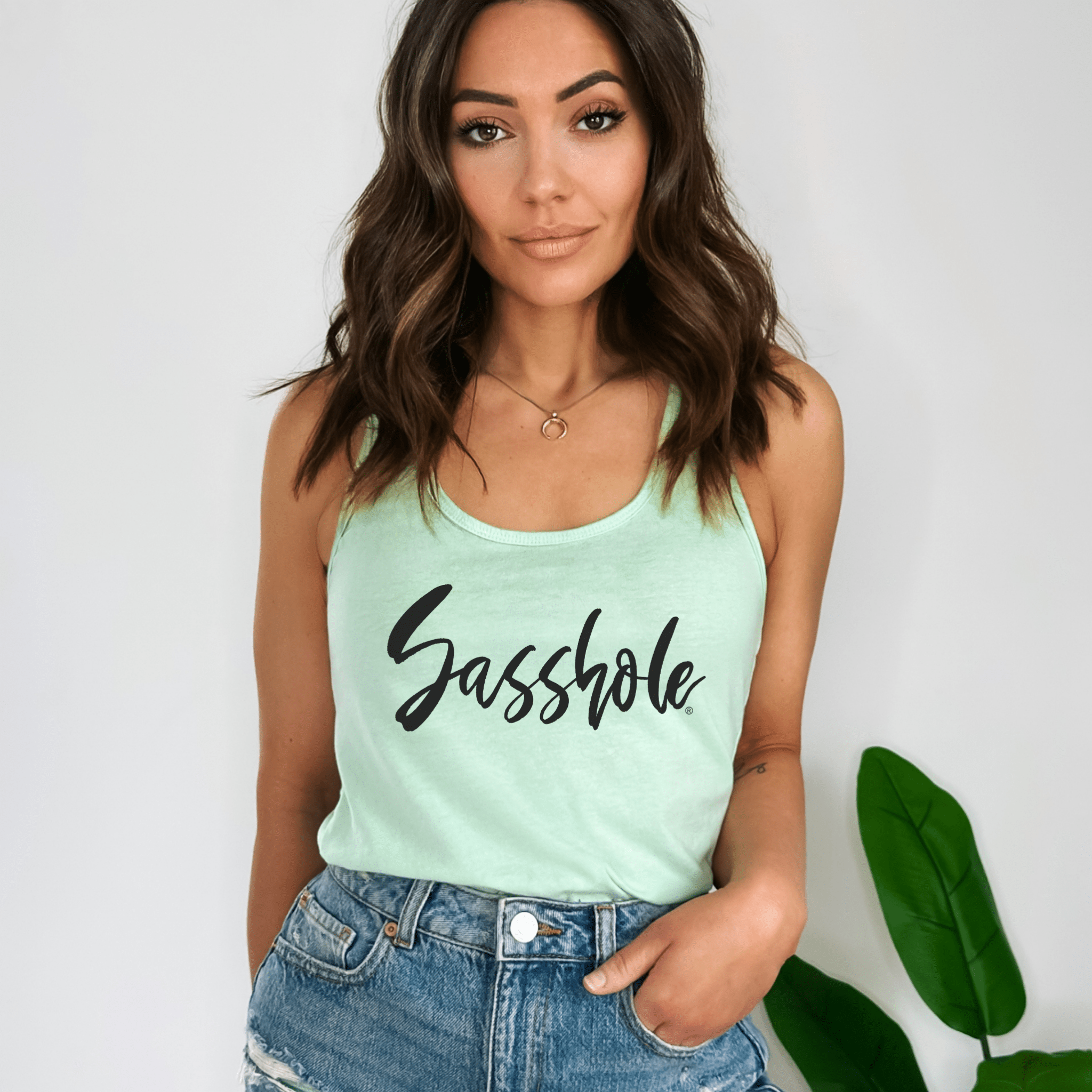 Image of Sasshole® Signature Women's Tank Top - Boldly Simple, Simply Bold - Funny Graphic Tee by Sasshole® Clothing