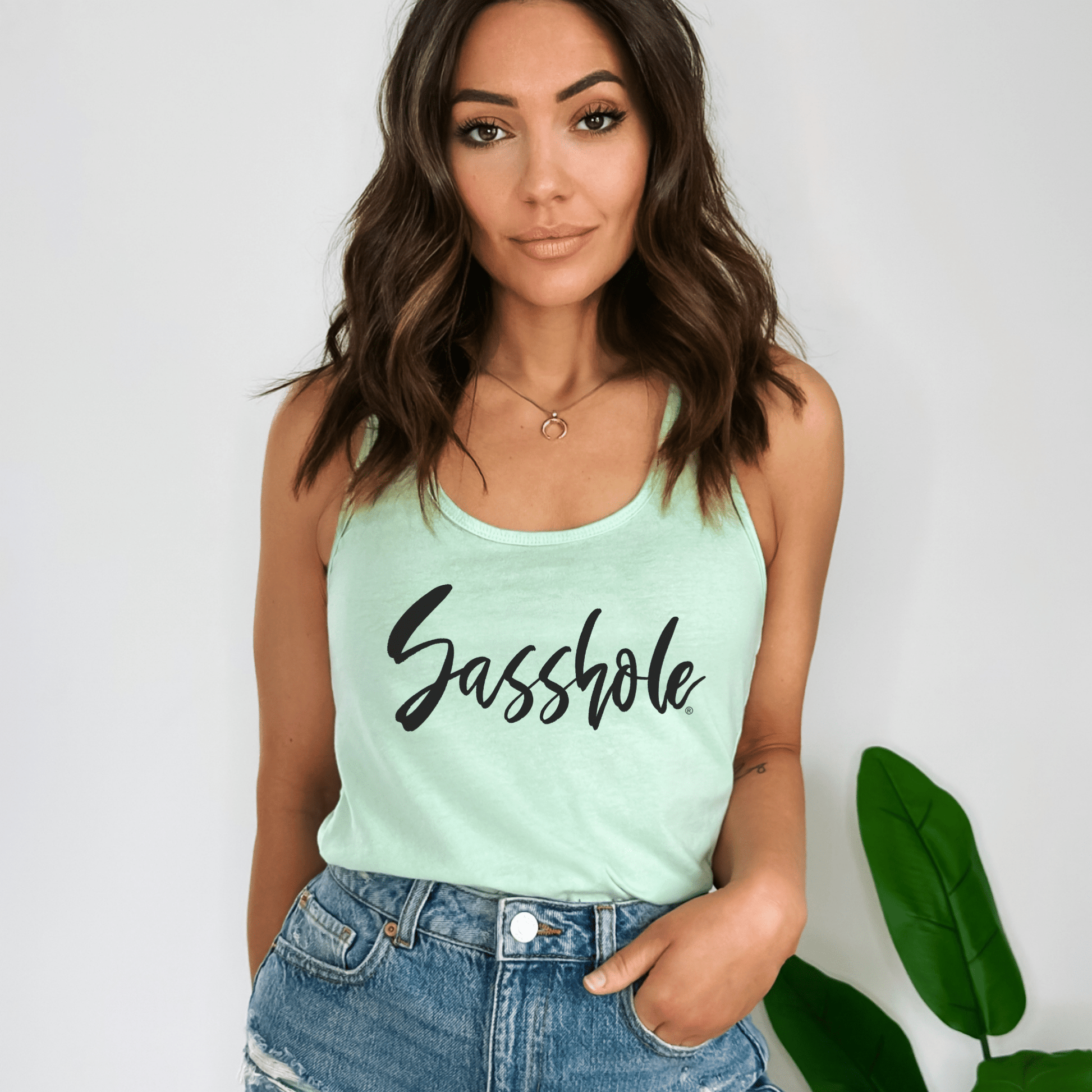 Sasshole® Signature Women's Tank Top - Boldly Simple, Simply Bold - Funny Graphic Tee by Sasshole® Clothing