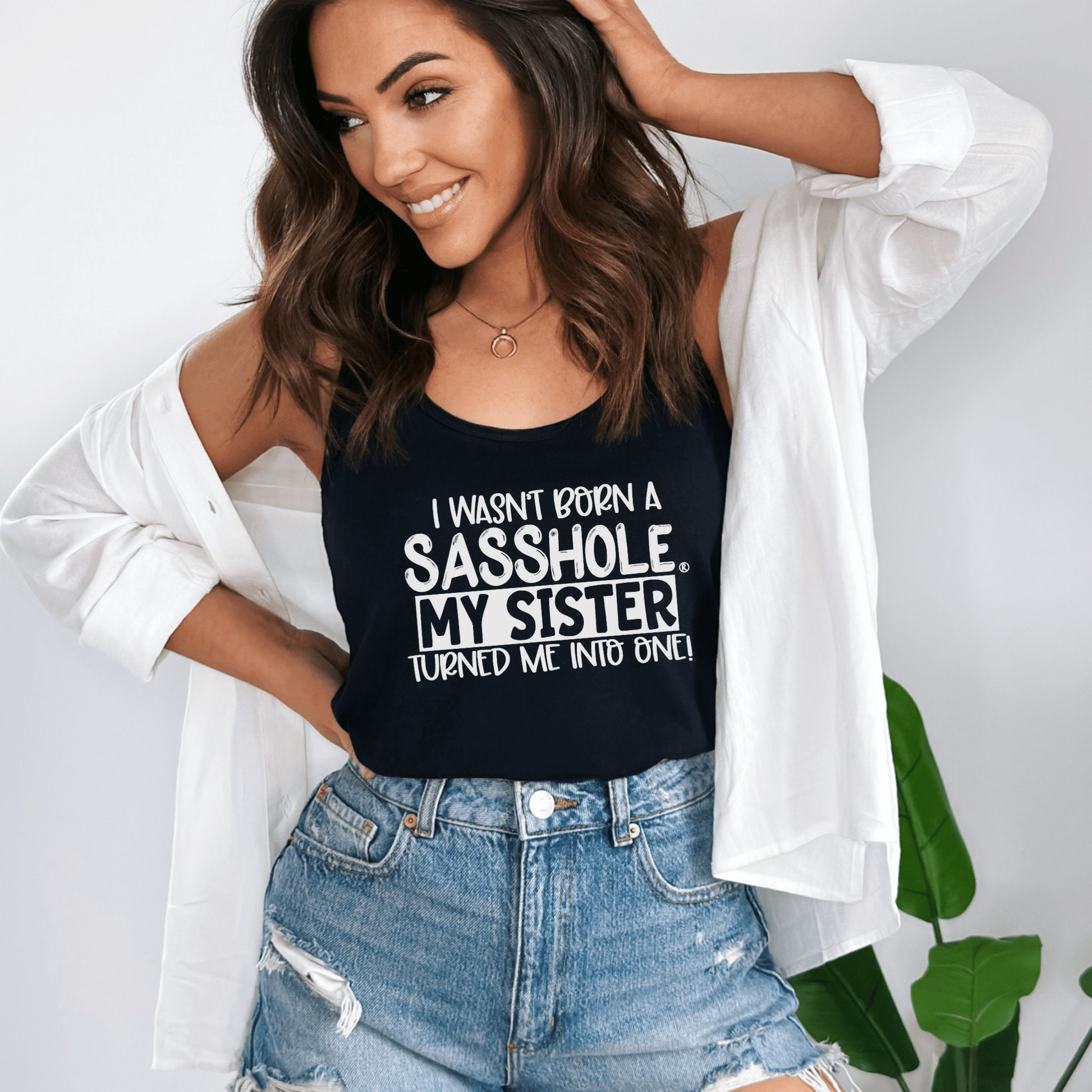 Sasshole® Sister Edition - Women's Tank Top - Funny Graphic Tee by Sasshole® Clothing