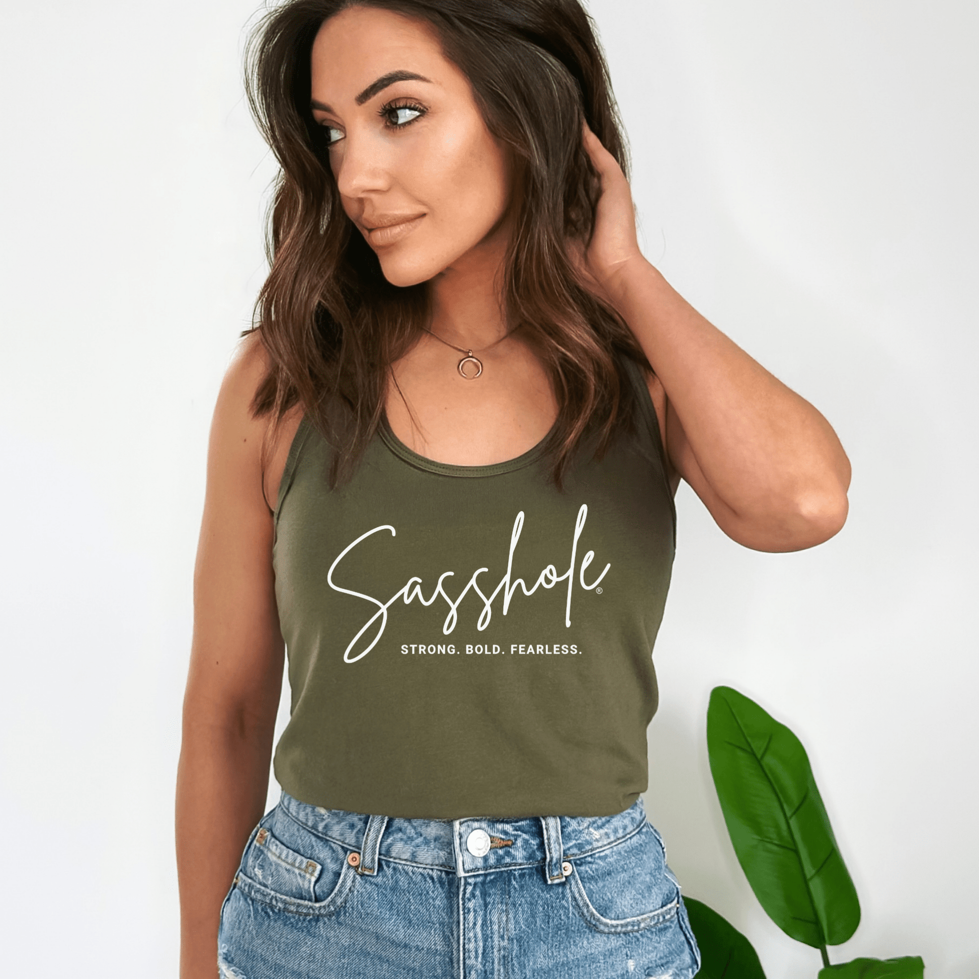 Sasshole® Women's Tank Top - Strong, Bold, Fearless Women's Style - Funny Graphic Tee by Sasshole® Clothing