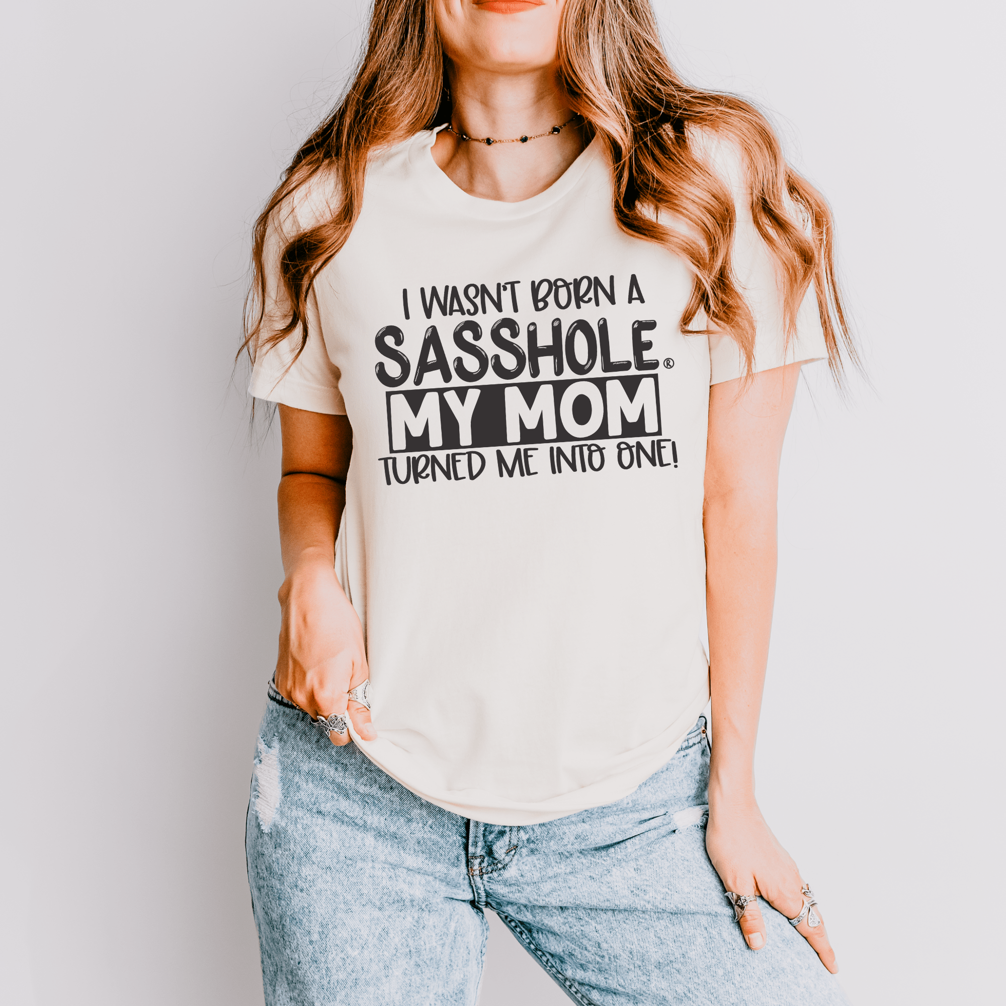 Image of Sassy by Inheritance: Sasshole® Mom - Inspired Tee - Funny Graphic Tee by Sasshole® Clothing