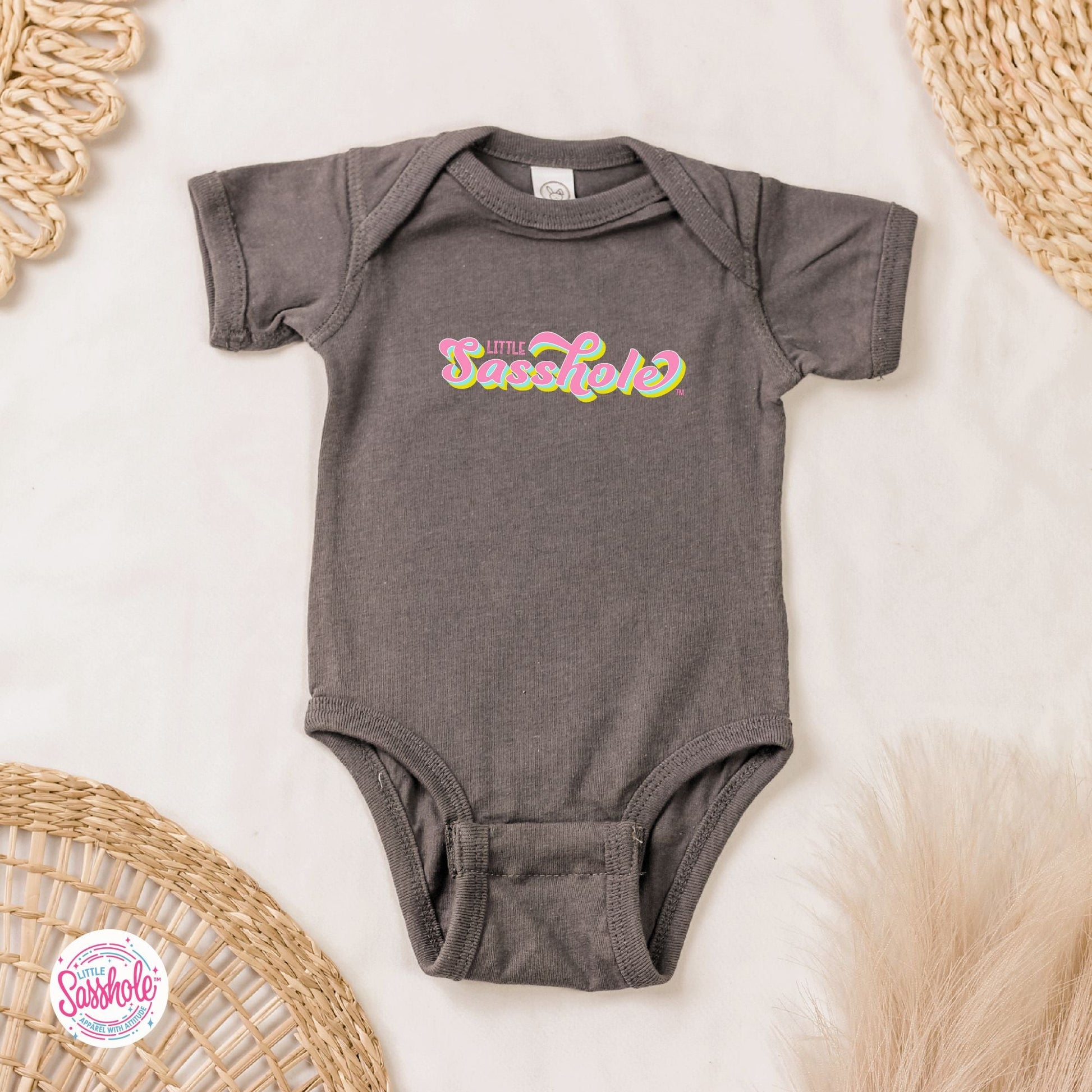 Sassy from Day One: Little Sasshole™ Baby Onesie® - Funny Graphic Tee by Sasshole® Clothing