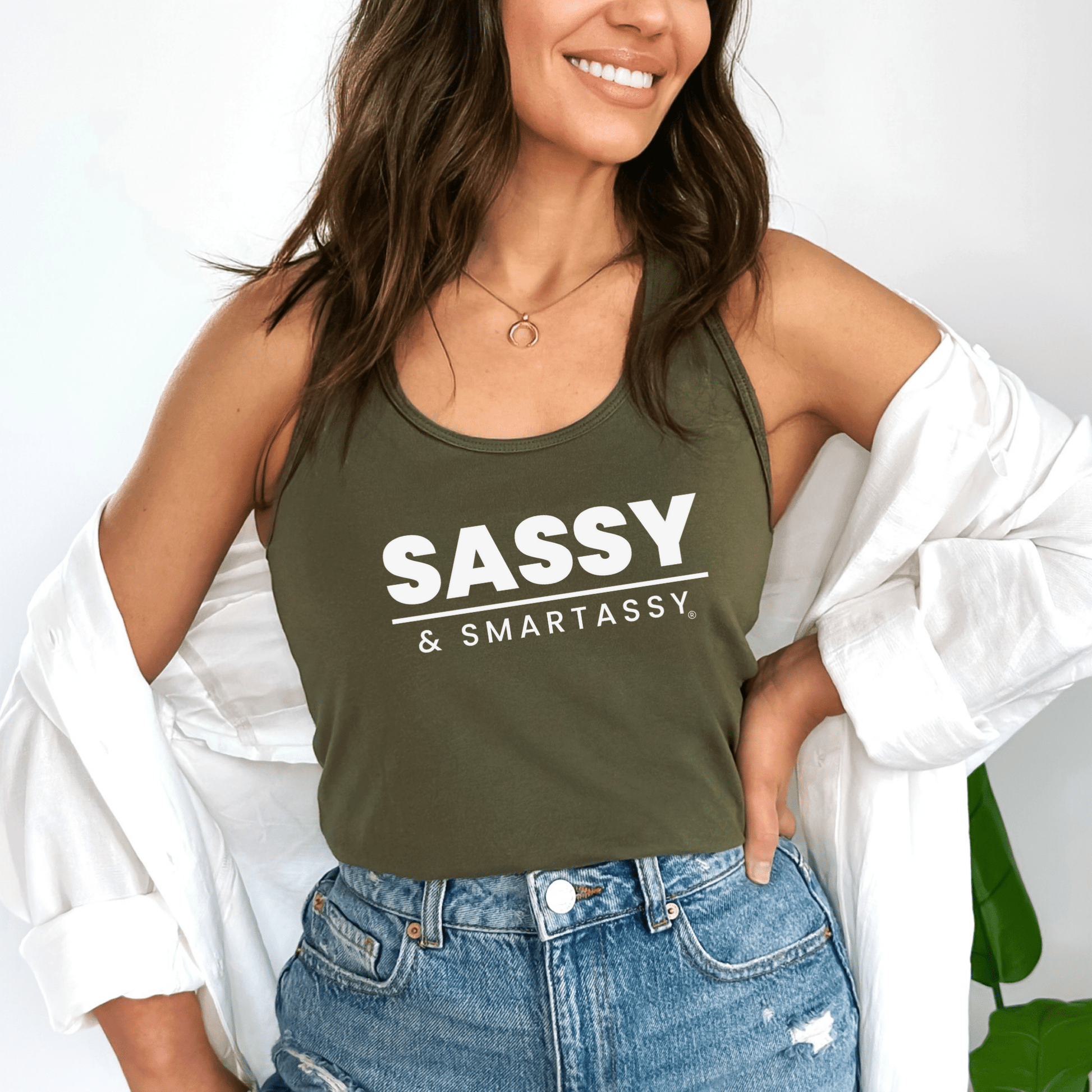 Sassy & Smartassy® Women's Tank Top - Unapologetically Fierce - Funny Graphic Tee by Sasshole® Clothing