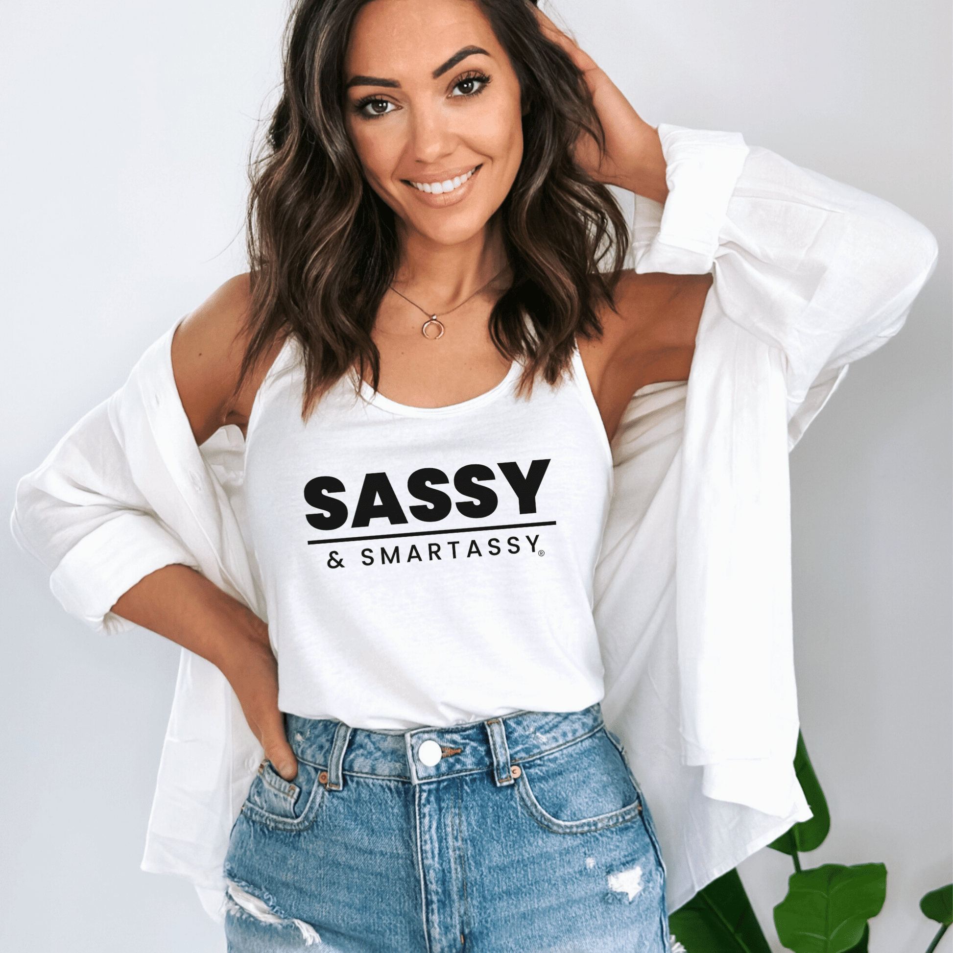 Sassy & Smartassy® Women's Tank Top - Unapologetically Fierce - Funny Graphic Tee by Sasshole® Clothing