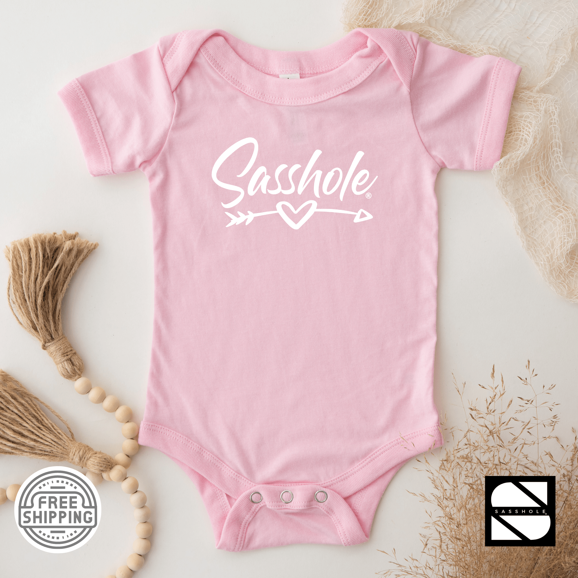 Image of Sassy Starters: Adorable Baby Sasshole® Onesies® - Funny Graphic Tee by Sasshole® Clothing