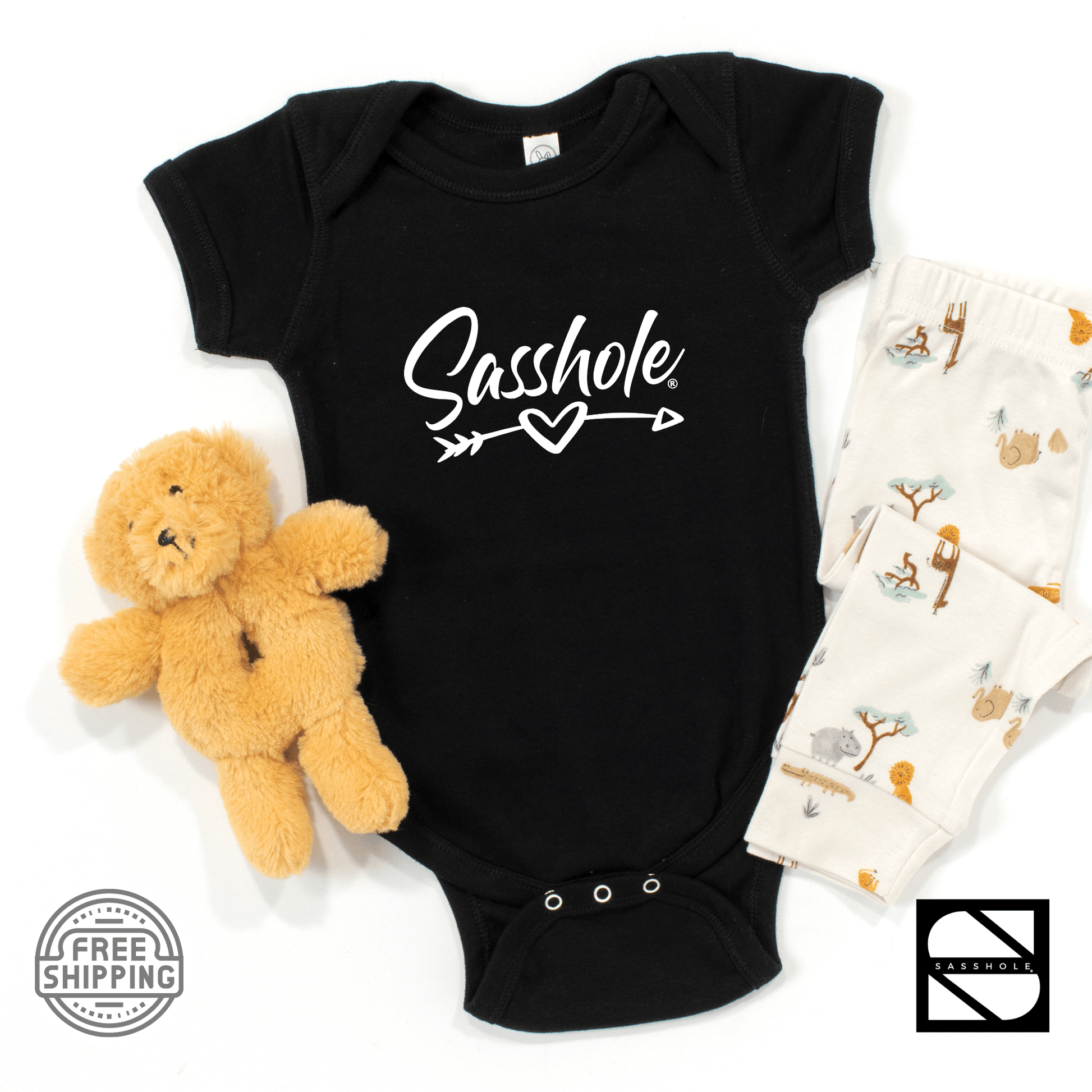 Sassy Starters: Adorable Baby Sasshole® Onesies® - Funny Graphic Tee by Sasshole® Clothing