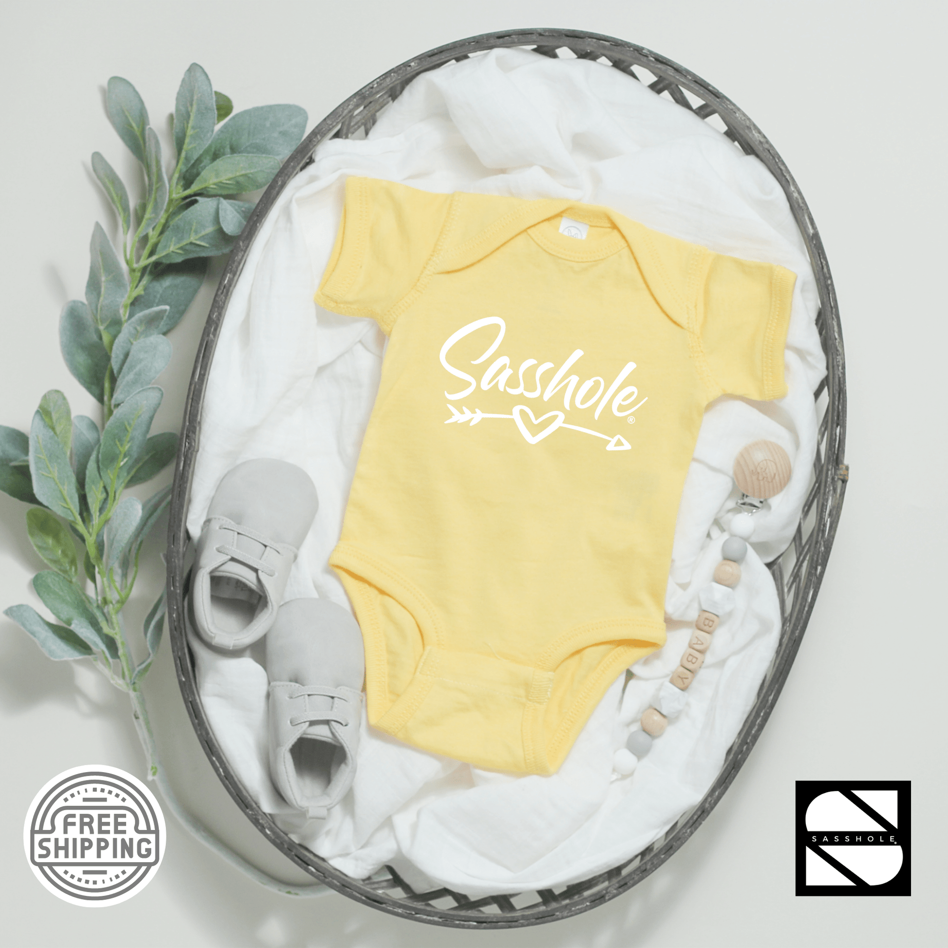 Sassy Starters: Adorable Baby Sasshole® Onesies® - Funny Graphic Tee by Sasshole® Clothing