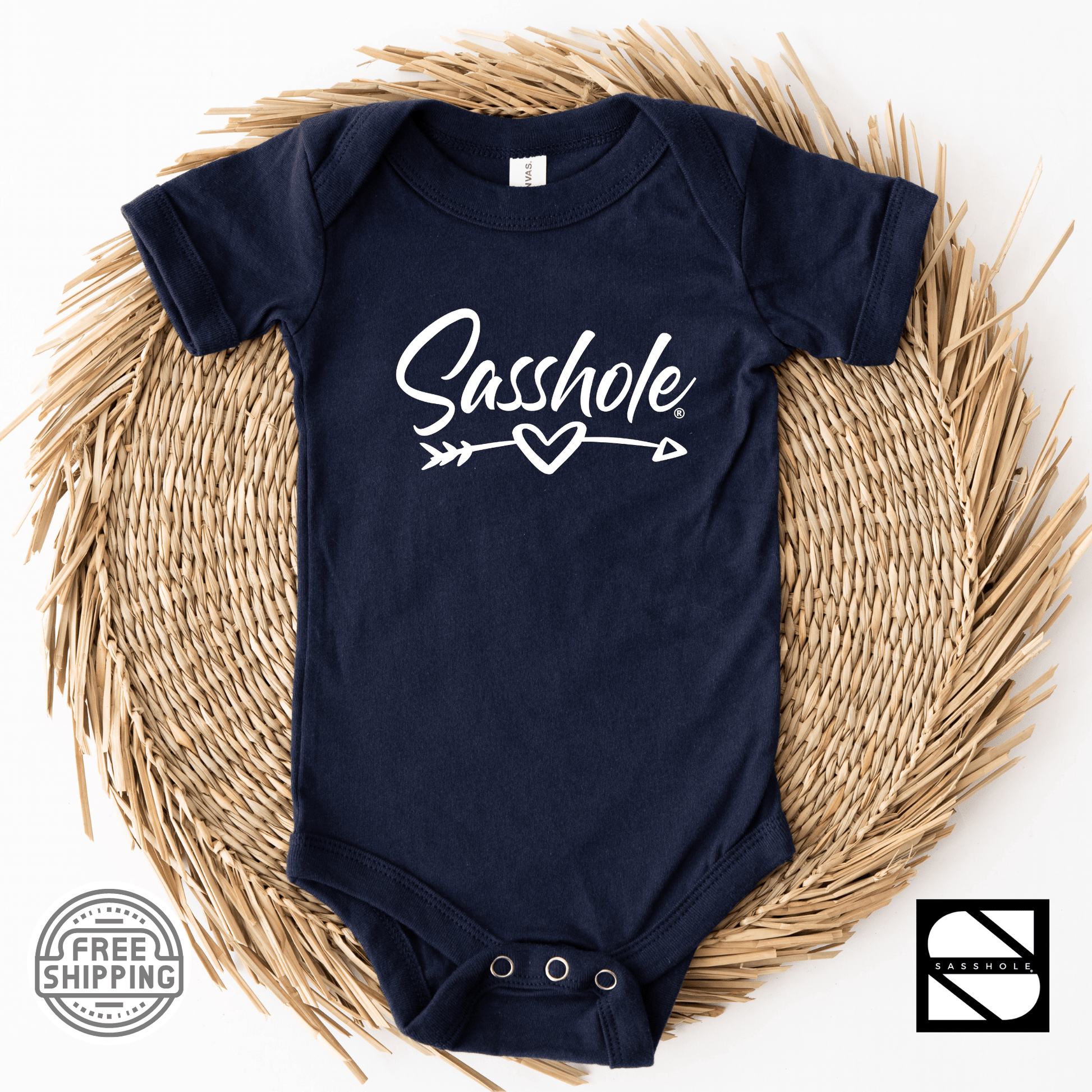 Sassy Starters: Adorable Baby Sasshole® Onesies® - Funny Graphic Tee by Sasshole® Clothing