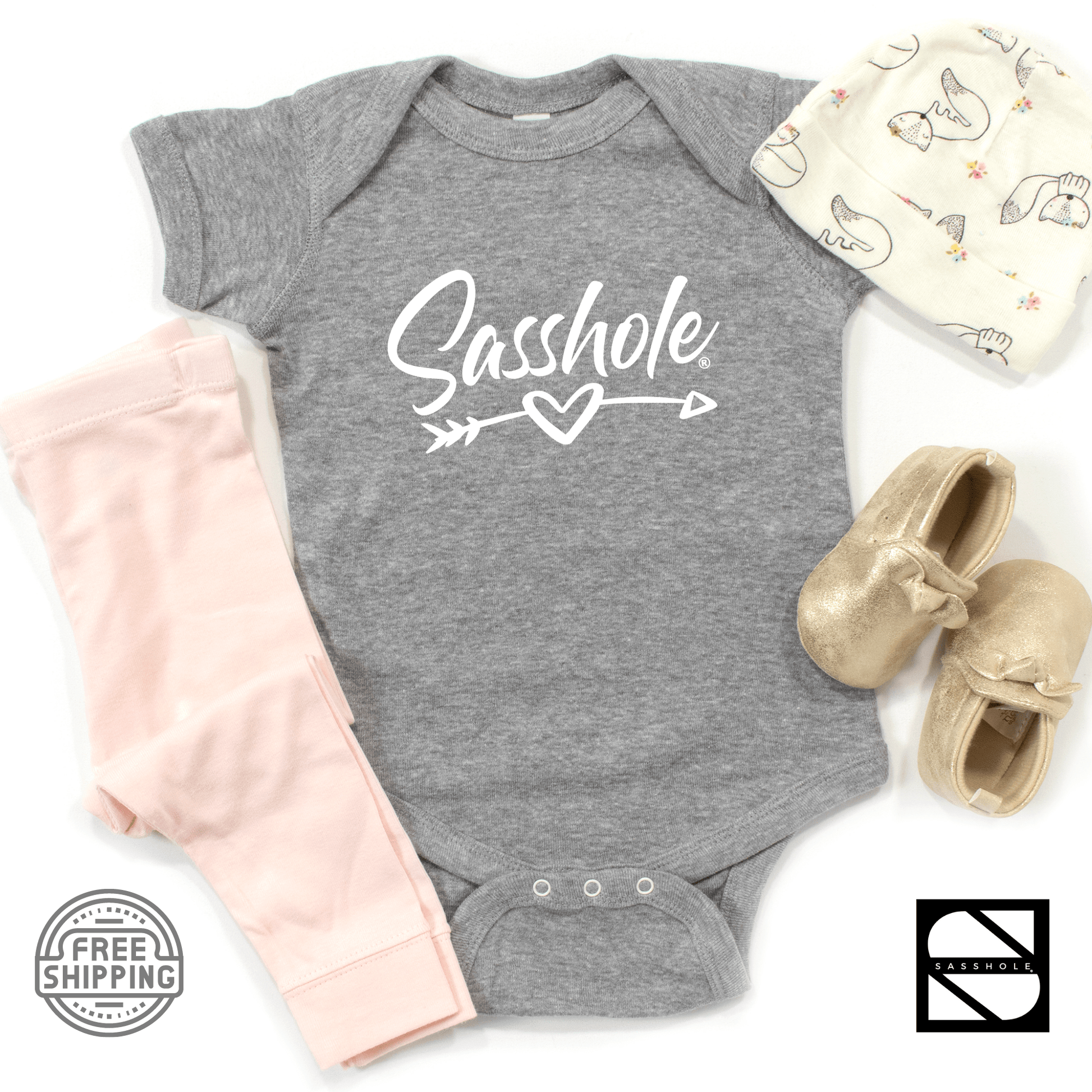Sassy Starters: Adorable Baby Sasshole® Onesies® - Funny Graphic Tee by Sasshole® Clothing