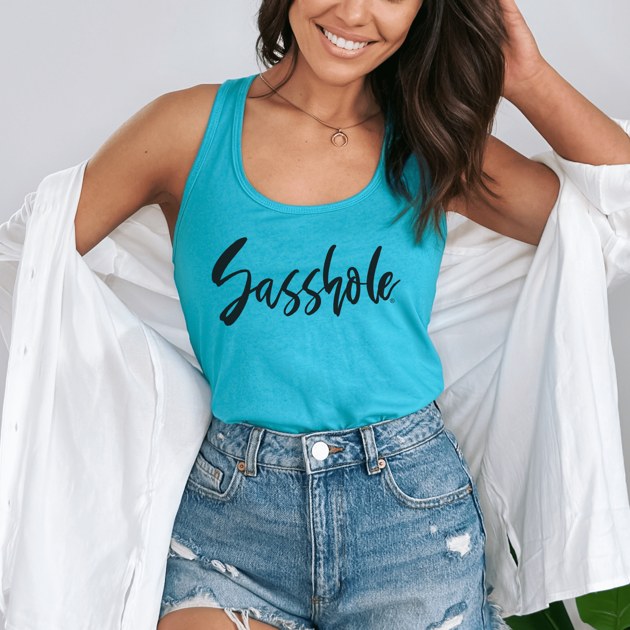 Simply Bold – Women’s Tank Top | Minimalist Graphic Tee | Sasshole® - Funny Graphic Tee by Sasshole® Clothing