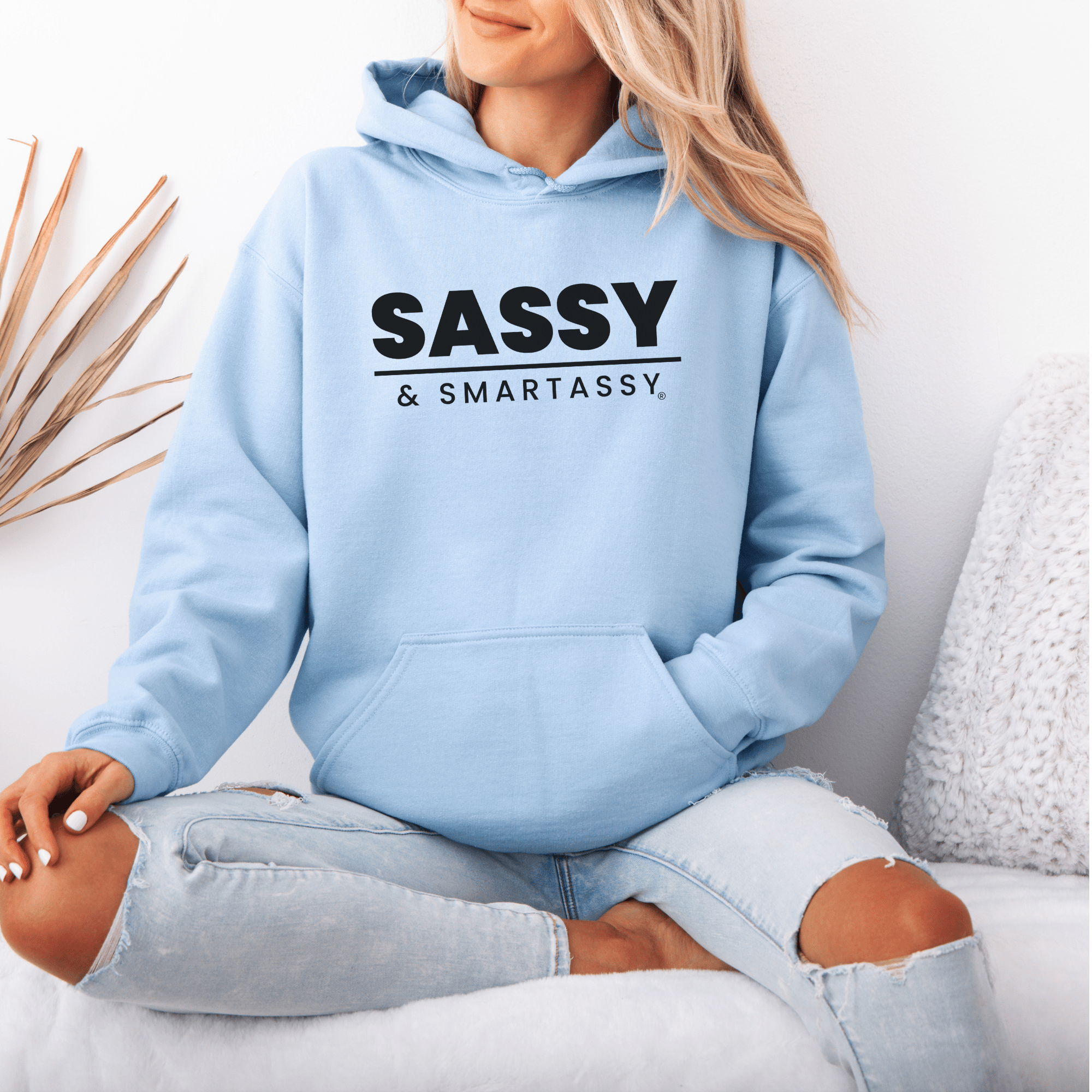 Image of Smart, Sassy, and Stylish: Your Go - To Women's Hoodie - Funny Graphic Tee by Sasshole® Clothing