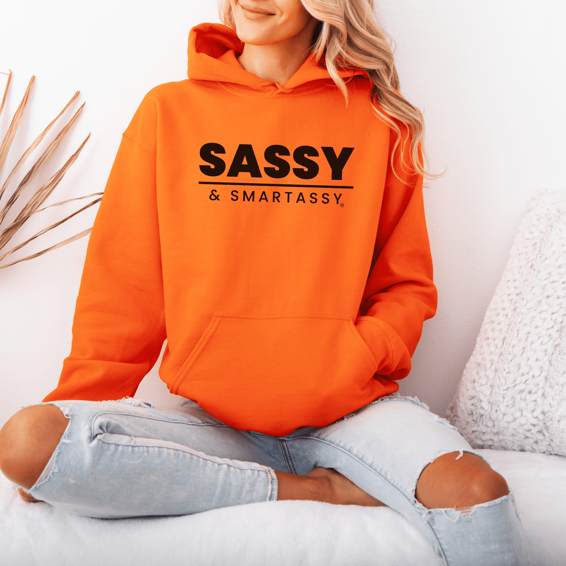 Smart, Sassy, and Stylish: Your Go - To Women's Hoodie - Funny Graphic Tee by Sasshole® Clothing