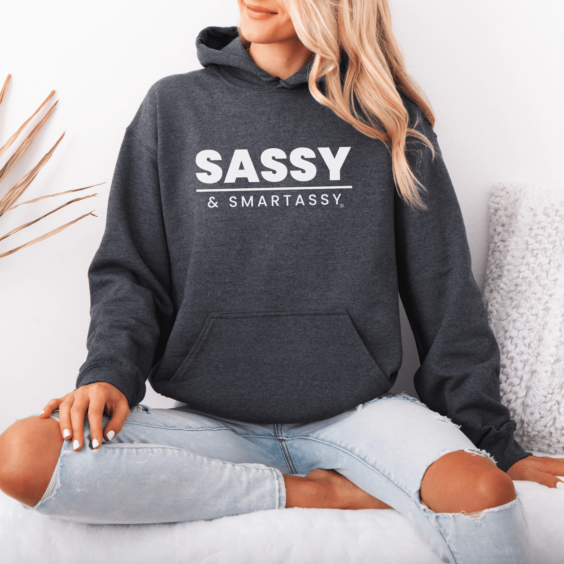 Smart, Sassy, and Stylish: Your Go - To Women's Hoodie - Funny Graphic Tee by Sasshole® Clothing
