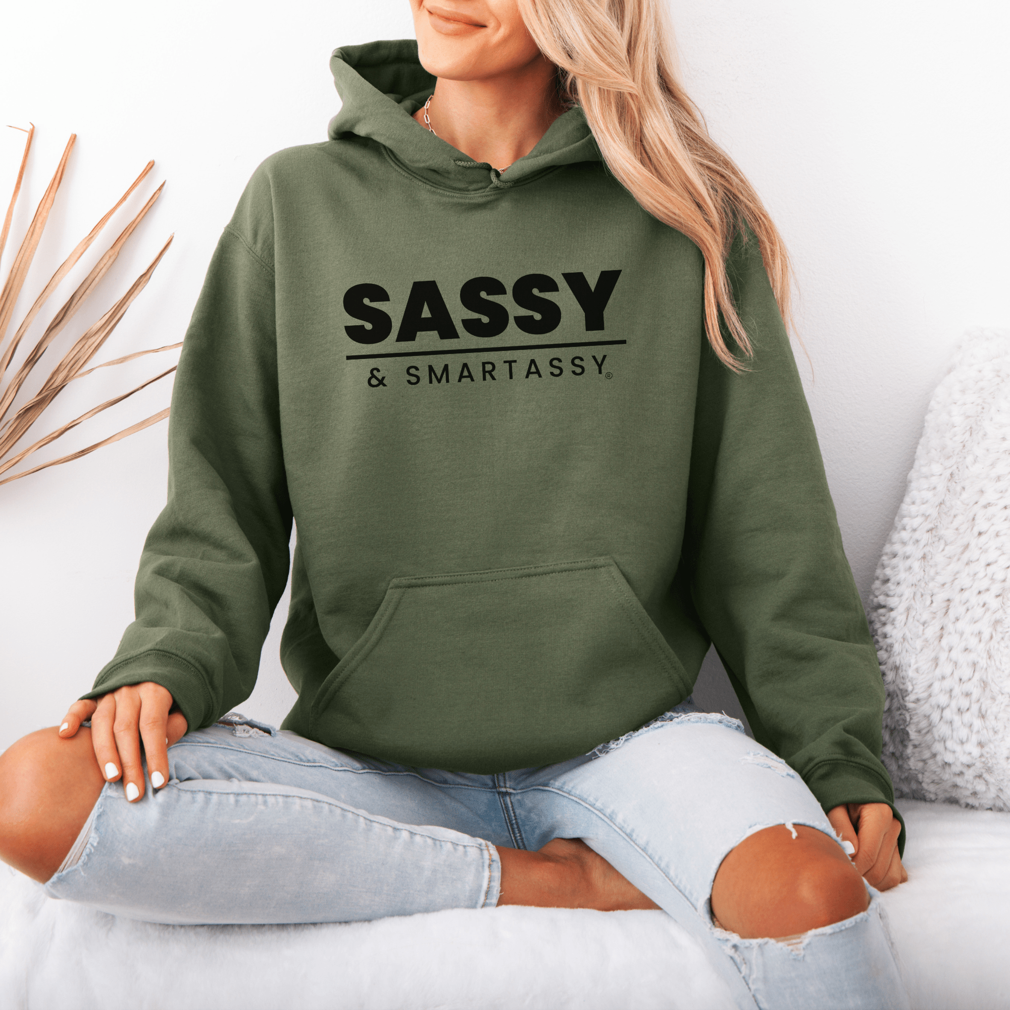 Image of Smart, Sassy, and Stylish: Your Go - To Women's Hoodie - Funny Graphic Tee by Sasshole® Clothing