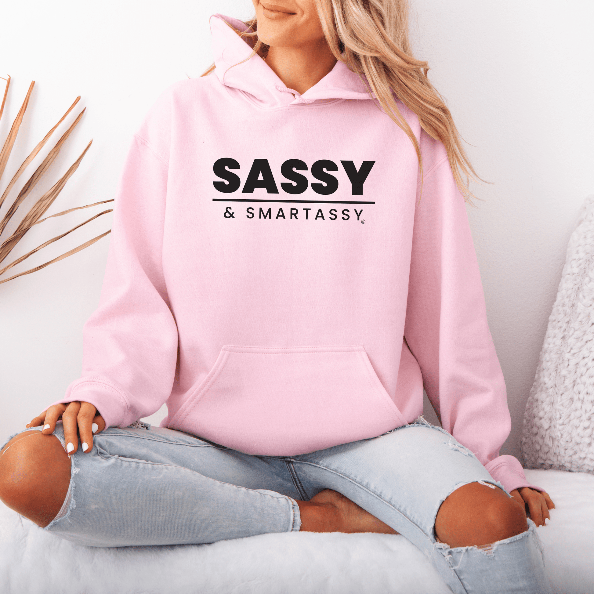 Smart, Sassy, and Stylish: Your Go - To Women's Hoodie - Funny Graphic Tee by Sasshole® Clothing