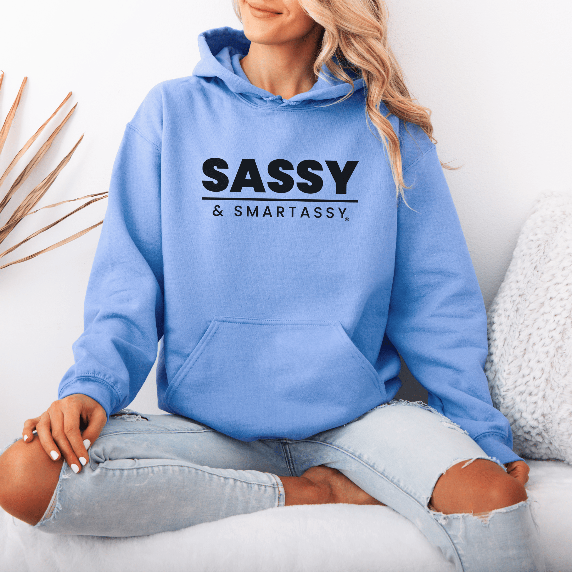 Smart, Sassy, and Stylish: Your Go - To Women's Hoodie - Funny Graphic Tee by Sasshole® Clothing