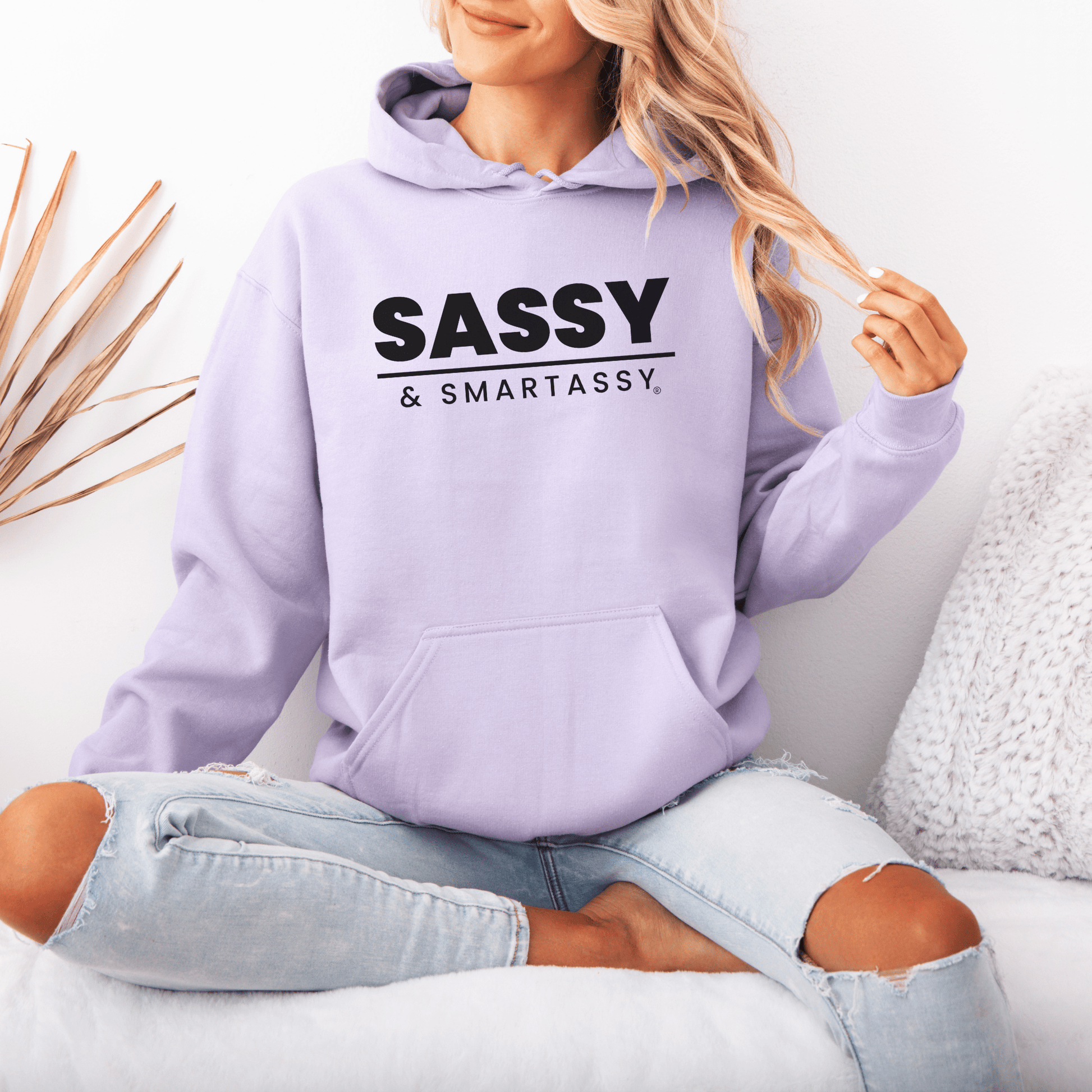 Smart, Sassy, and Stylish: Your Go - To Women's Hoodie - Funny Graphic Tee by Sasshole® Clothing