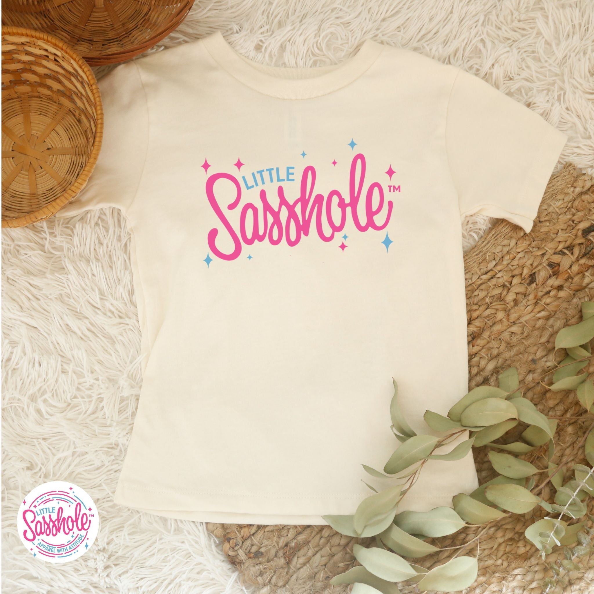 Image of Sparkle Like a Sasshole: Little Sasshole™ Toddler T-Shirt Delight - Funny Graphic Tee by Sasshole® Clothing