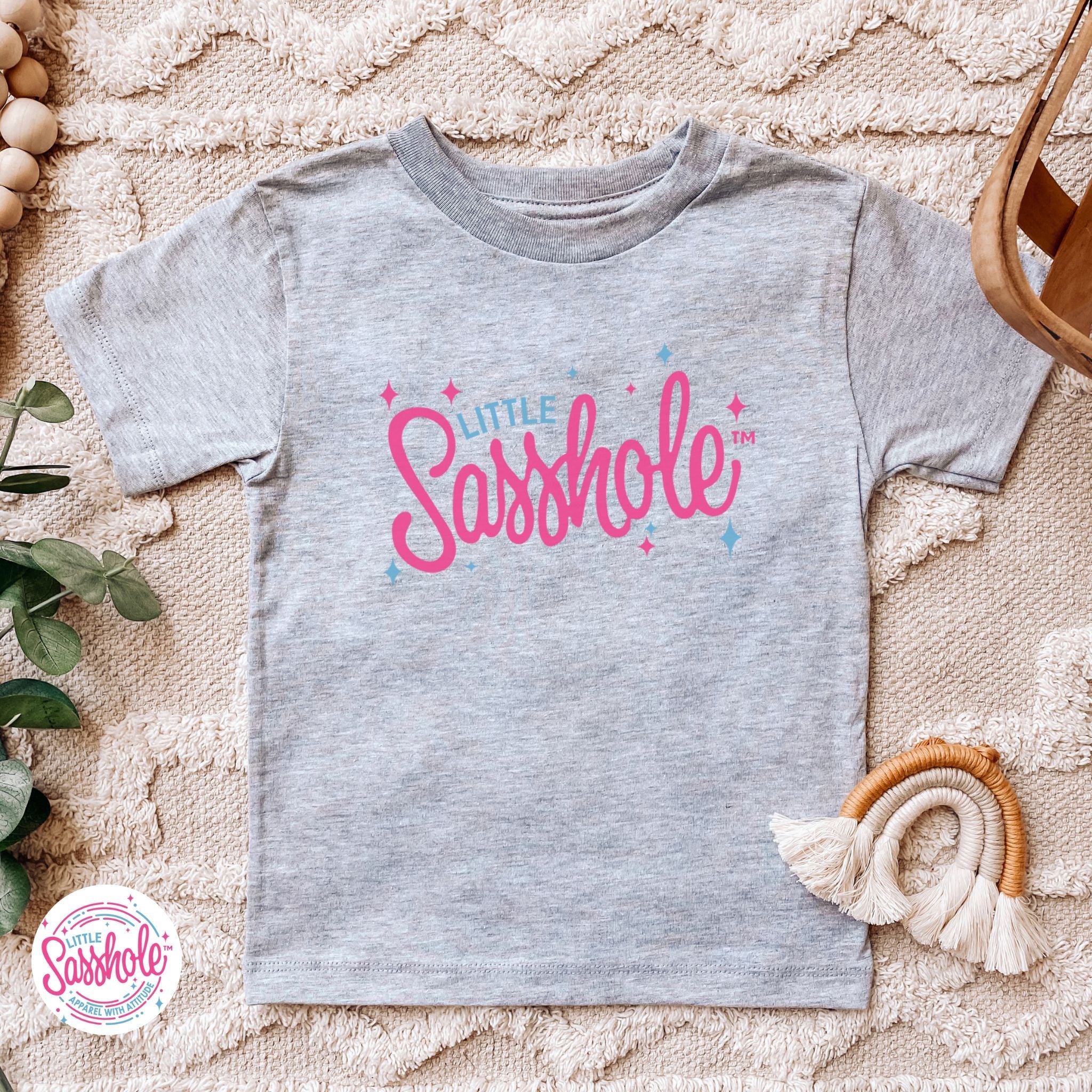 Sparkle Like a Sasshole: Little Sasshole™ Toddler T-Shirt Delight - Funny Graphic Tee by Sasshole® Clothing