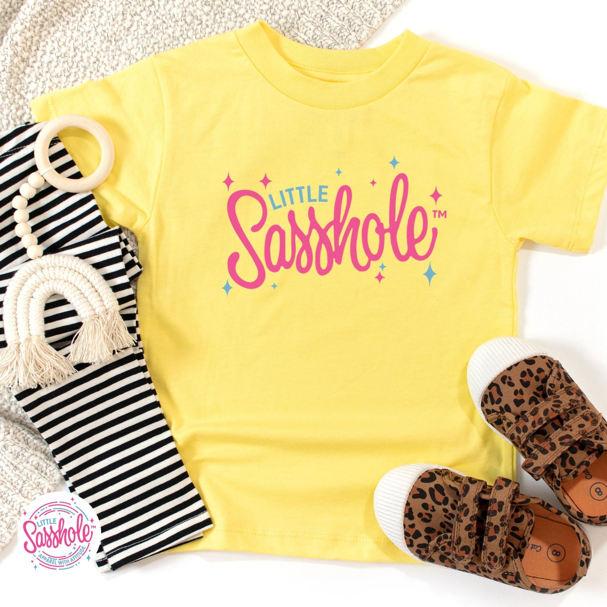 Sparkle Like a Sasshole: Little Sasshole™ Toddler T-Shirt Delight - Funny Graphic Tee by Sasshole® Clothing