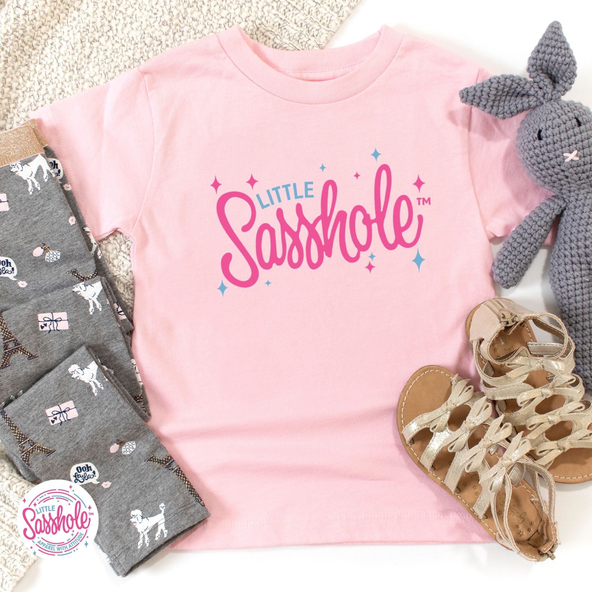 Sparkle Like a Sasshole: Little Sasshole™ Toddler T-Shirt Delight - Funny Graphic Tee by Sasshole® Clothing