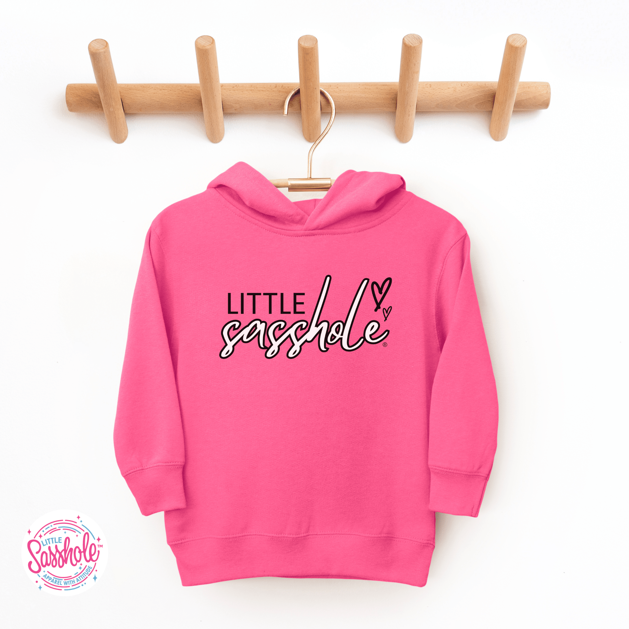 Image of Sweet & Sassy – Toddler Hoodie | Cute Sassy Graphic Top | Little Sasshole™ - Funny Graphic Tee by Sasshole® Clothing