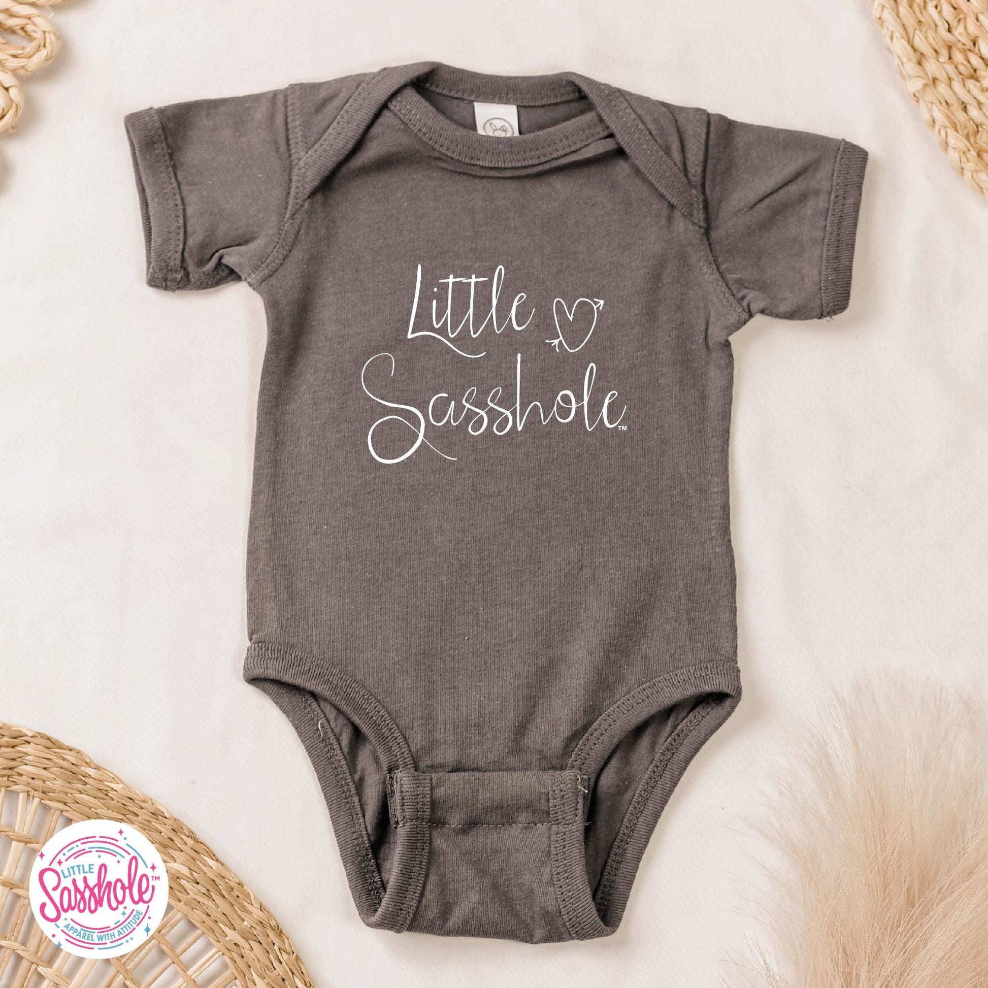 Tiny Trendsetters: Little Sasshole™ Baby Onesie® - Funny Graphic Tee by Sasshole® Clothing