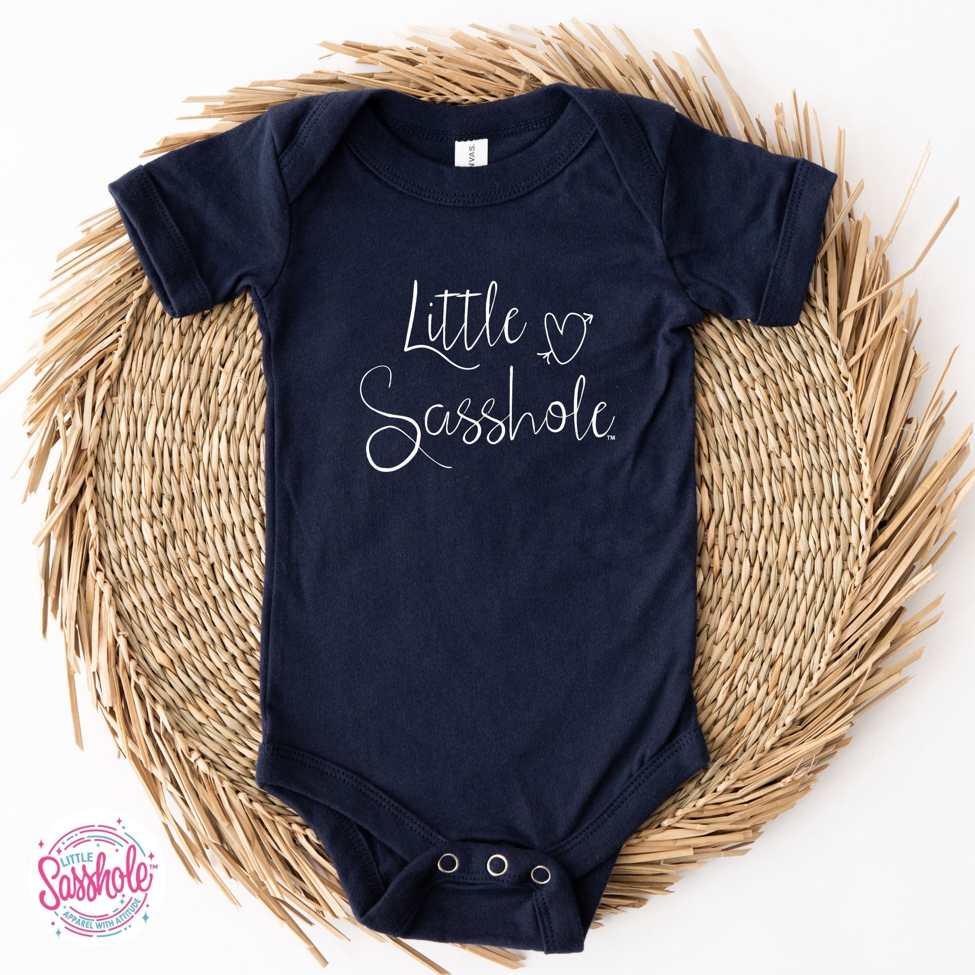 Tiny Trendsetters: Little Sasshole™ Baby Onesie® - Funny Graphic Tee by Sasshole® Clothing