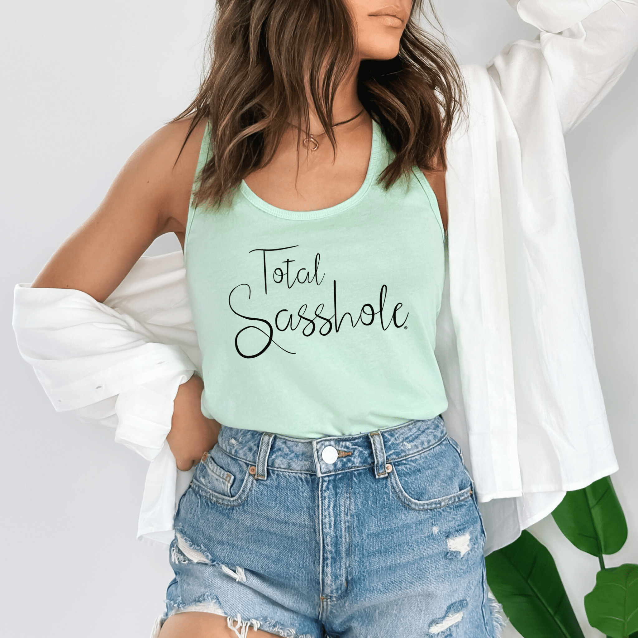 Image of Total Sasshole® Women's Tank Top - Own Your Sass in Style - Funny Graphic Tee by Sasshole® Clothing