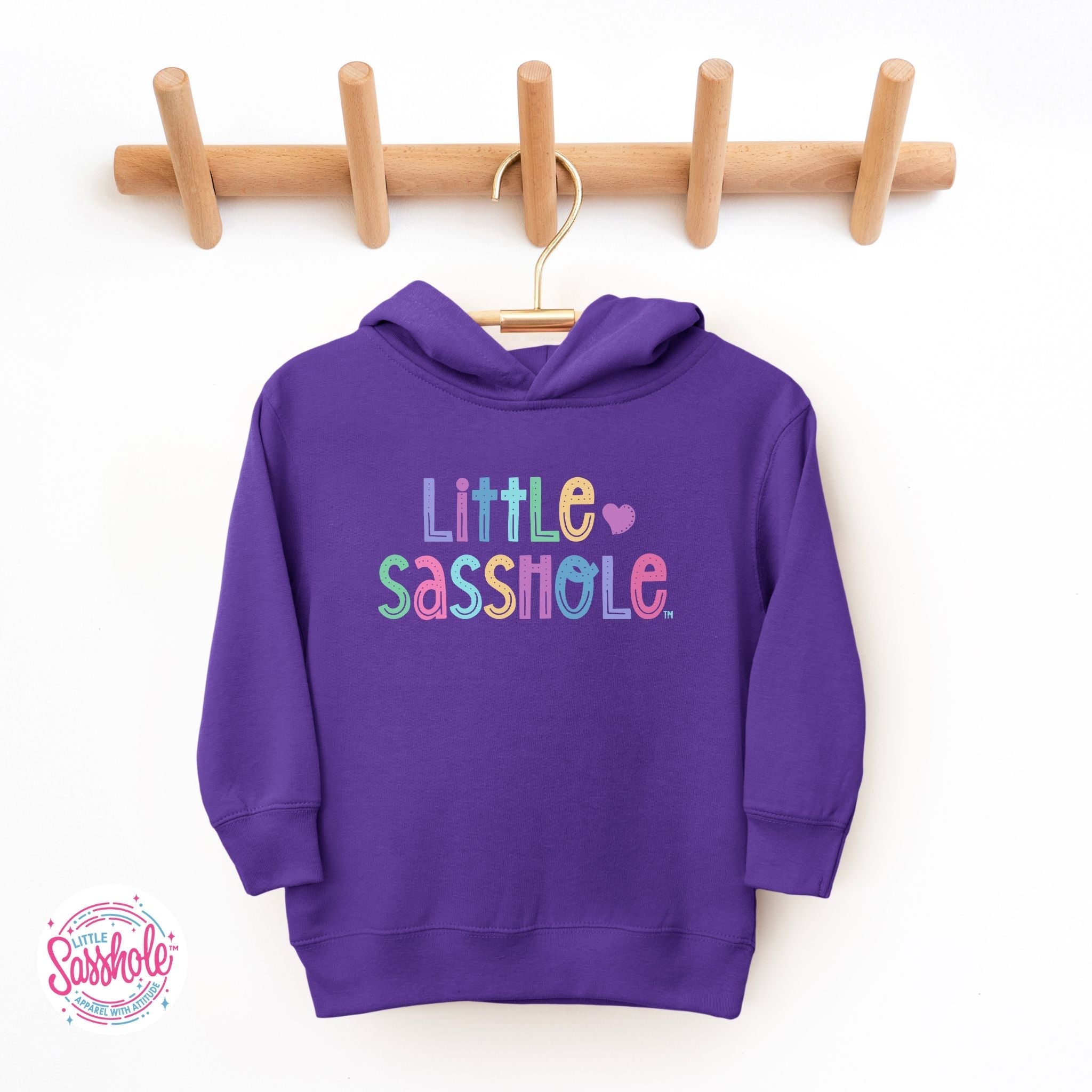 Image of “Troublemaker” – Little Sasshole™ Toddler Hoodie - Funny Graphic Tee by Sasshole® Clothing